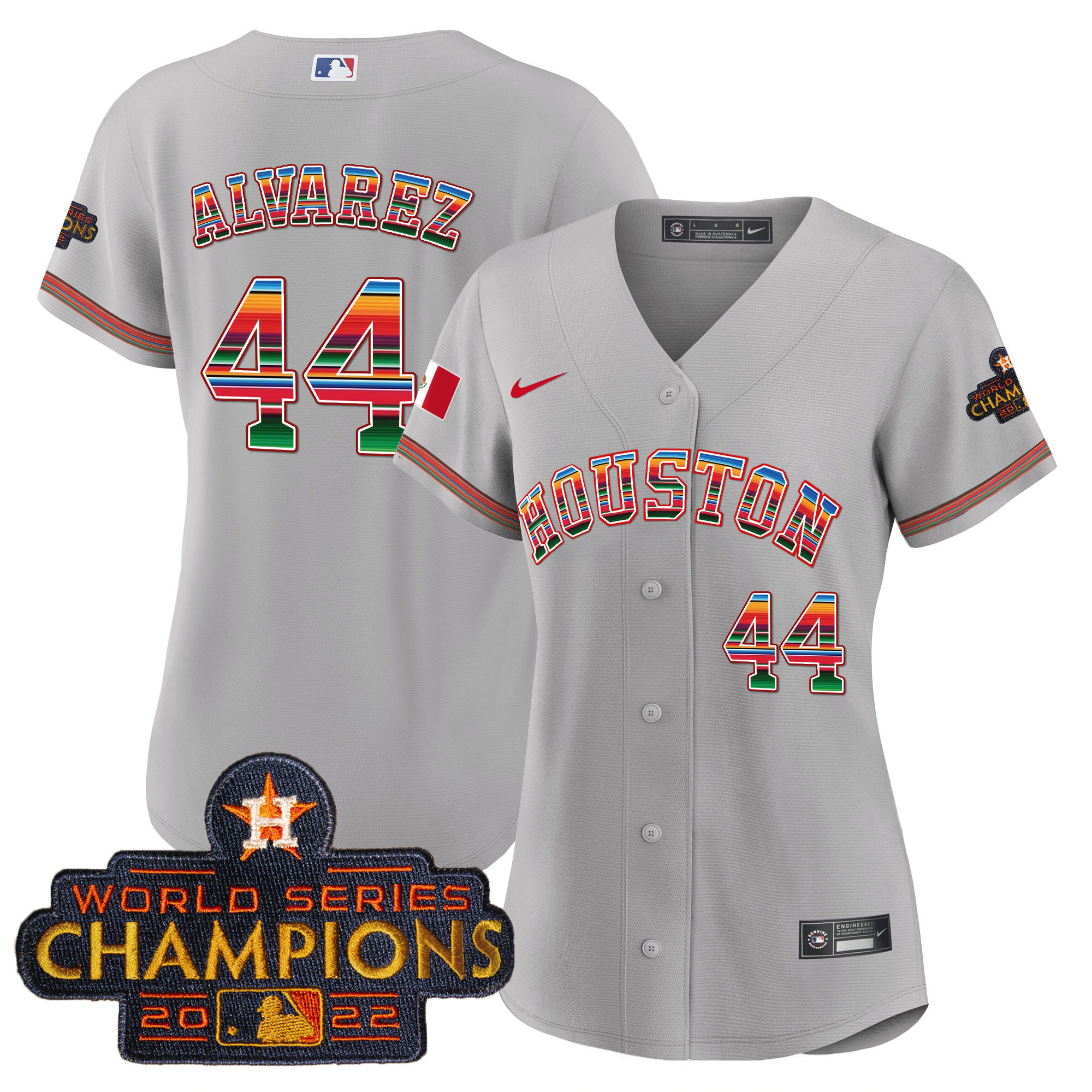Women's Astros Mexico Baseball Limited Jersey V2 - All Stitched - Image 28