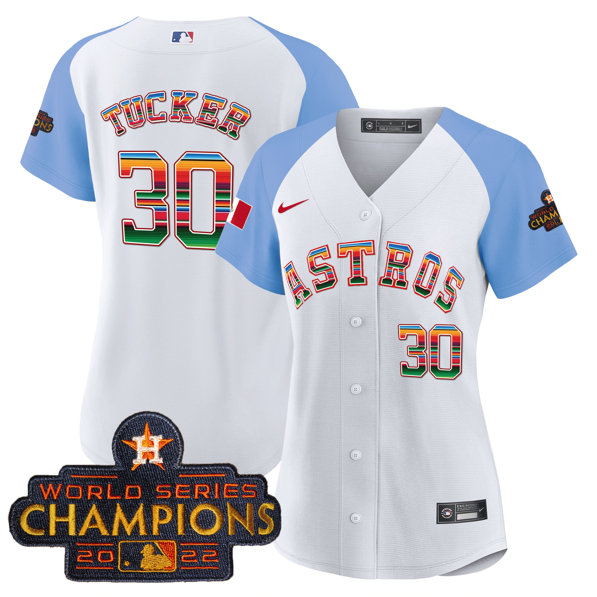 Women's Astros Mexico Baseball Limited Jersey V2 - All Stitched - Image 46