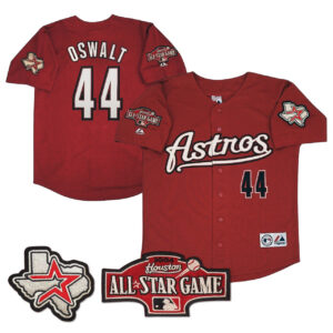 Roy Oswalt Houston Astros 2004 Red Jersey - All Stitched