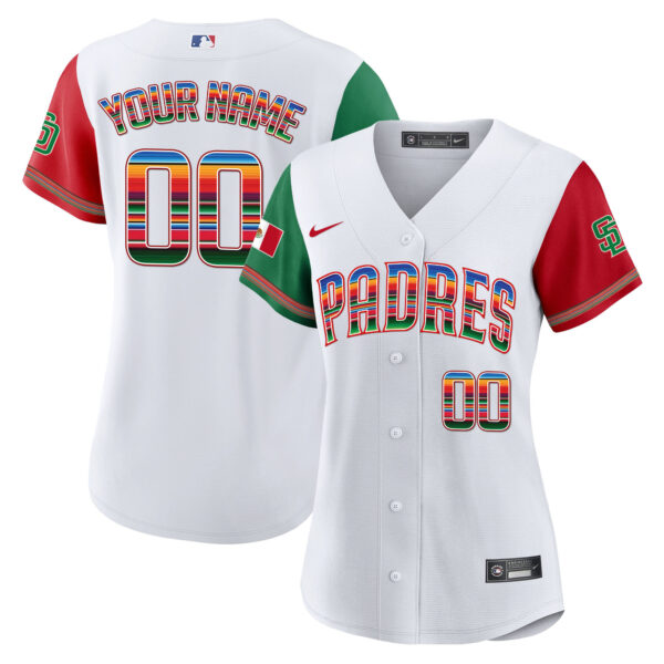 San Diego Padres Mexico Cool Base Limited Custom Jersey - All Stitched - Image 12