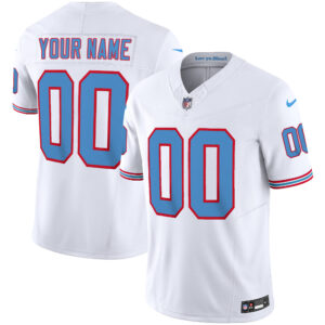 Titans Throwback Limited Vapor Custom Jersey - All Stitched
