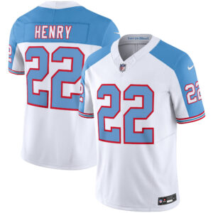 Titans Throwback White Alternate Limited Vapor Jersey - All Stitched