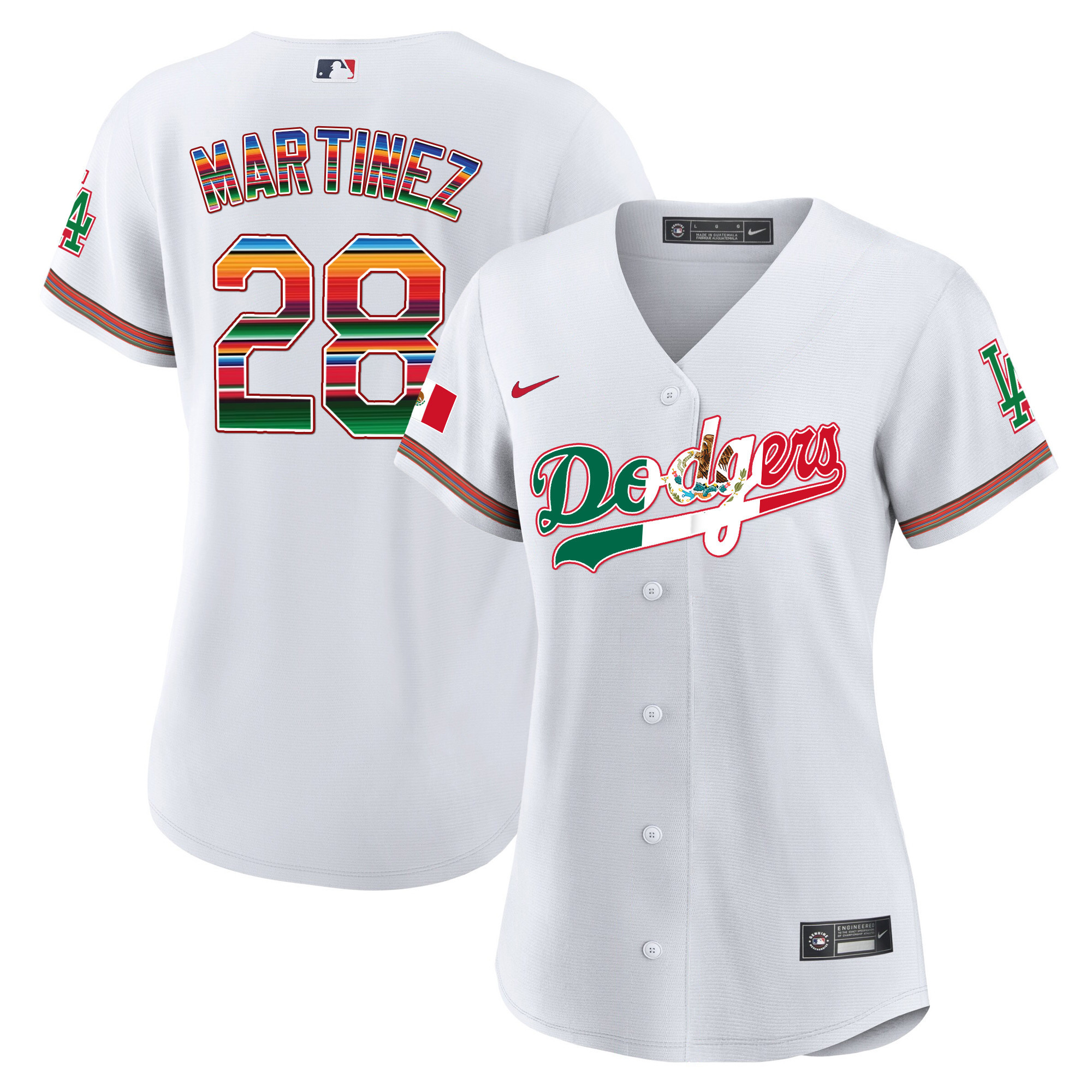 Women's Dodgers Mexico Baseball Limited Jersey V4 - All Stitched - Image 6