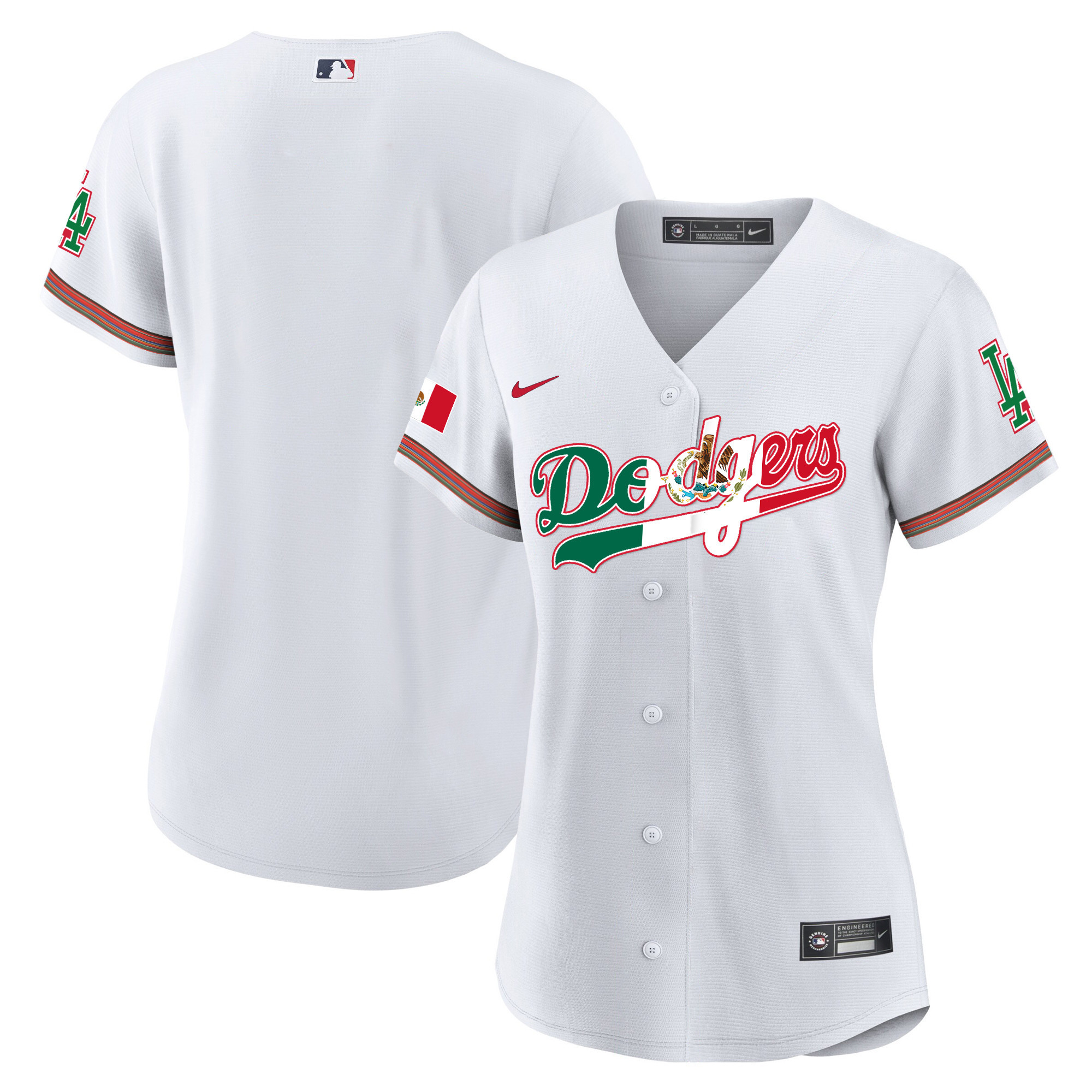 Women's Dodgers Mexico Baseball Limited Jersey V4 - All Stitched - Image 8