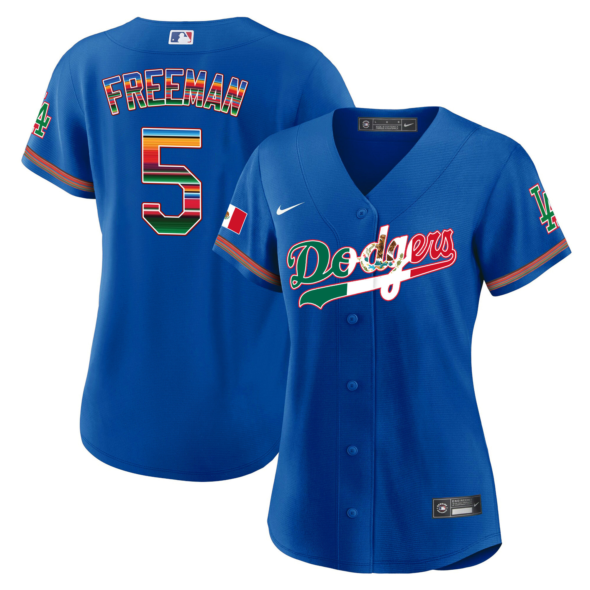 Women's Dodgers Mexico Baseball Limited Jersey V4 - All Stitched - Image 11