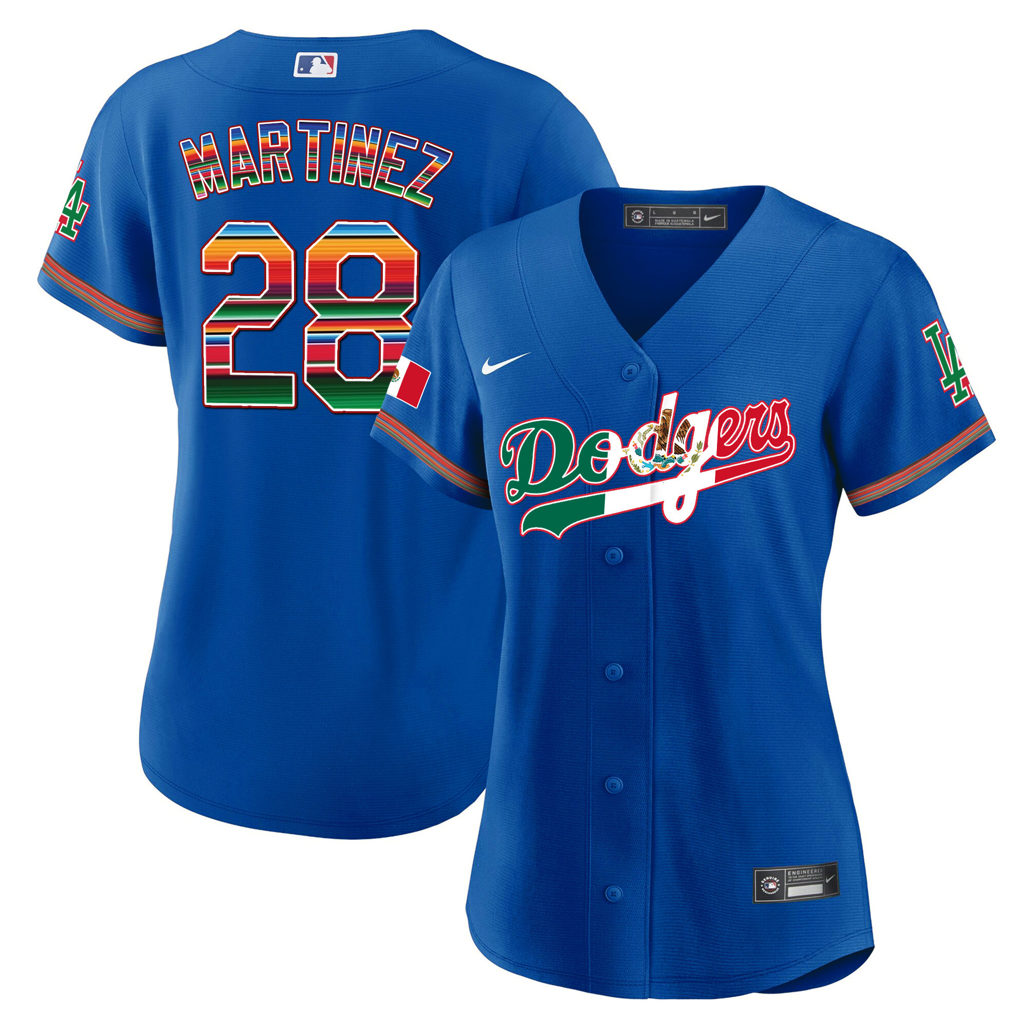 Women's Dodgers Mexico Baseball Limited Jersey V4 - All Stitched - Image 14