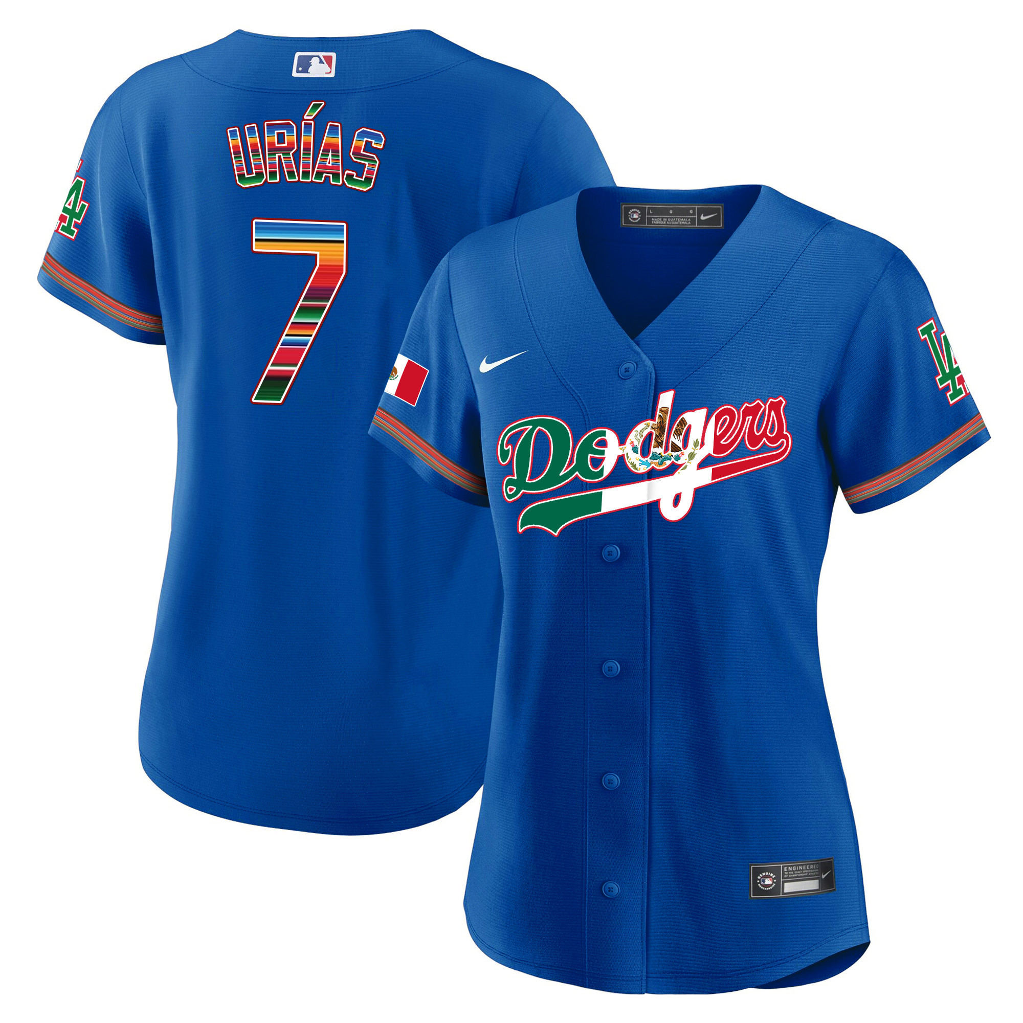 Women's Dodgers Mexico Baseball Limited Jersey V4 - All Stitched - Image 15