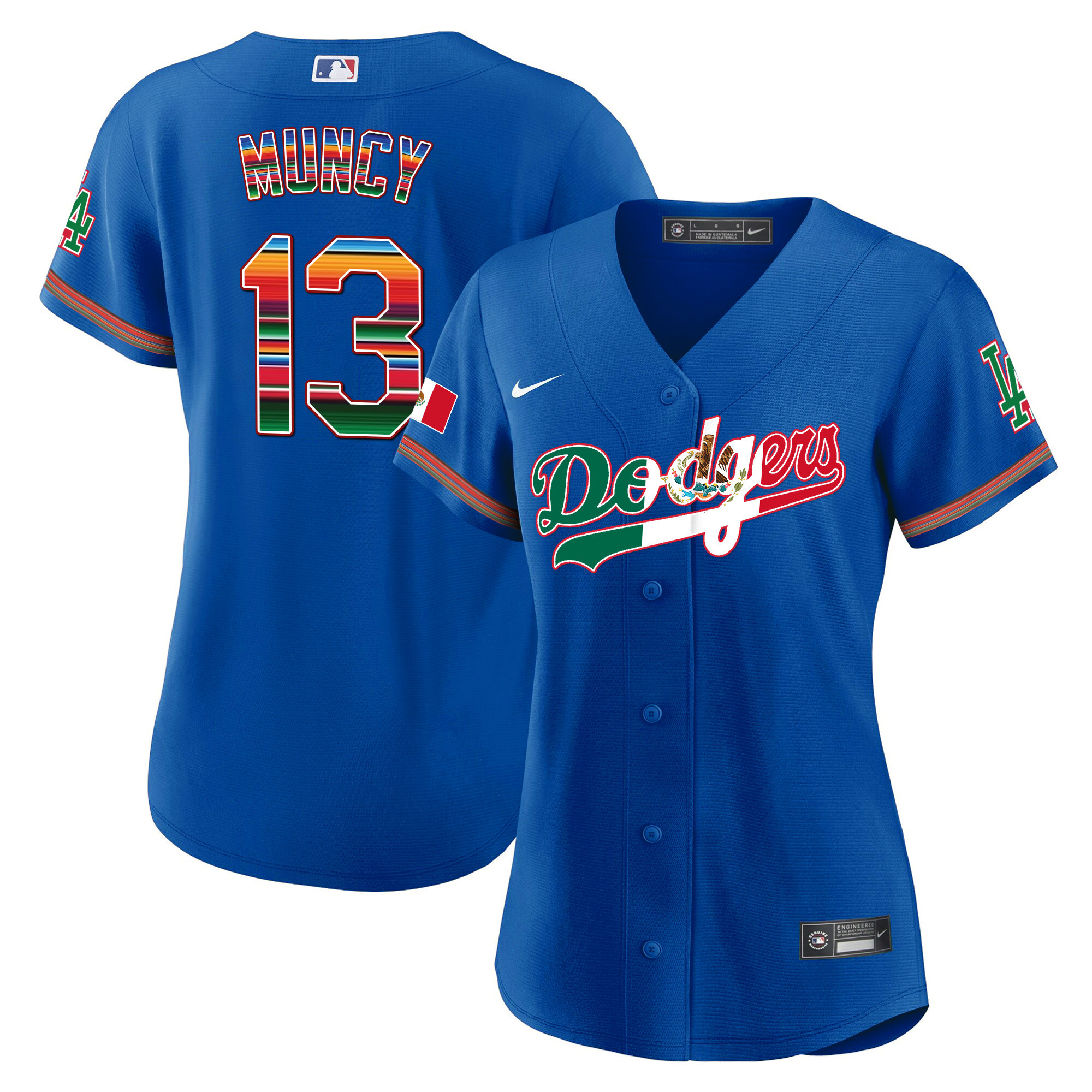 Women's Dodgers Mexico Baseball Limited Jersey V4 - All Stitched - Image 13