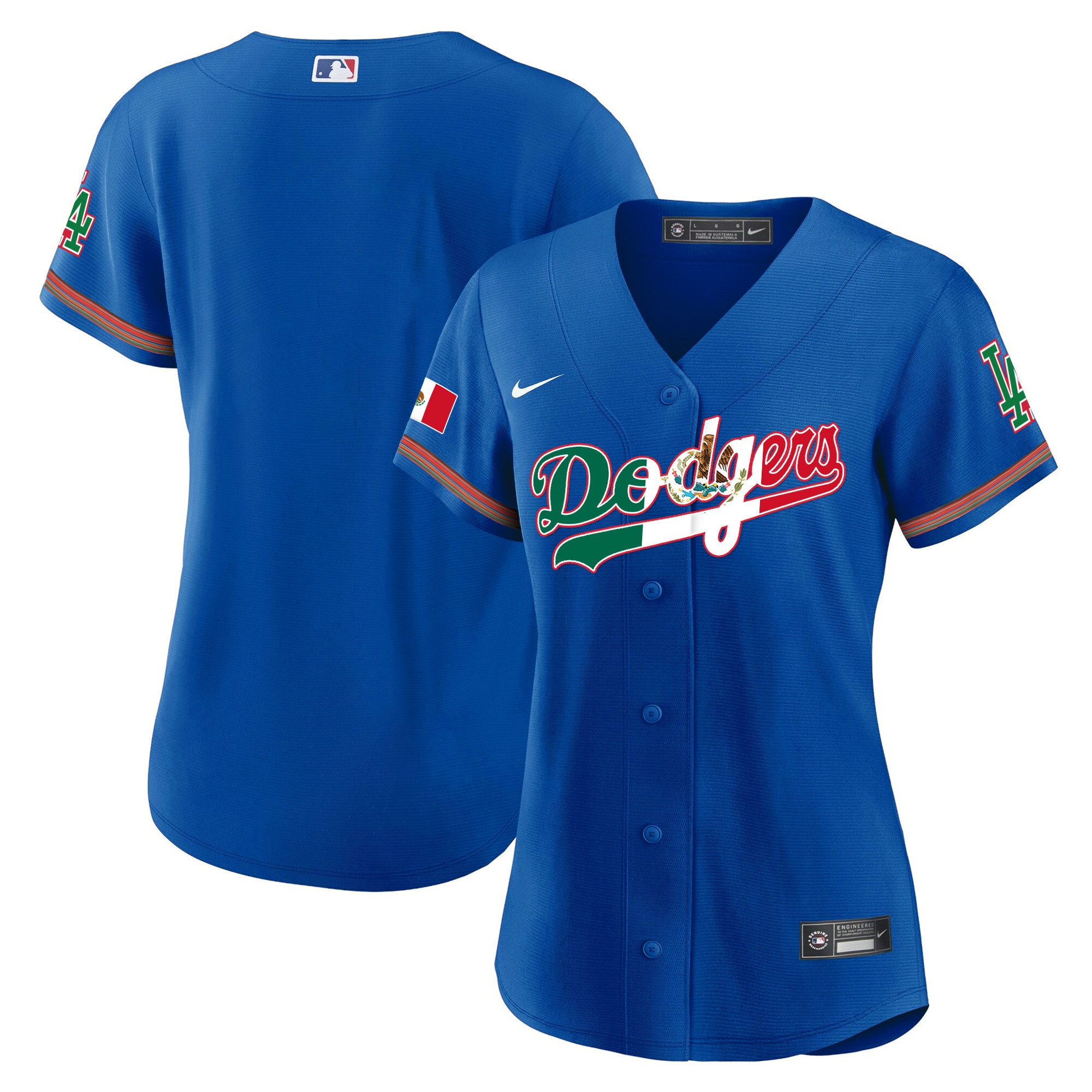 Women's Dodgers Mexico Baseball Limited Jersey V4 - All Stitched - Image 16