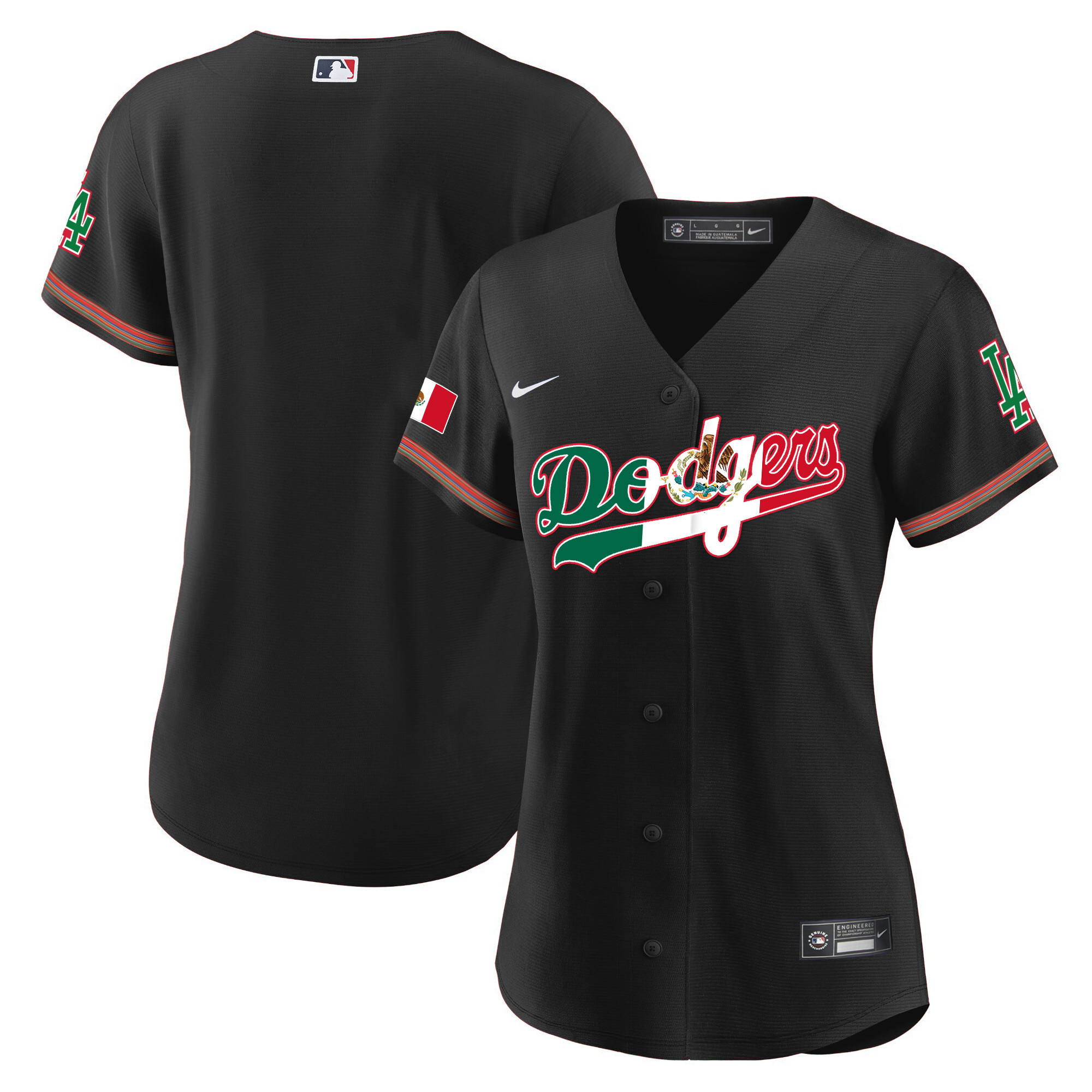 Women's Dodgers Mexico Baseball Limited Jersey V4 - All Stitched - Image 24