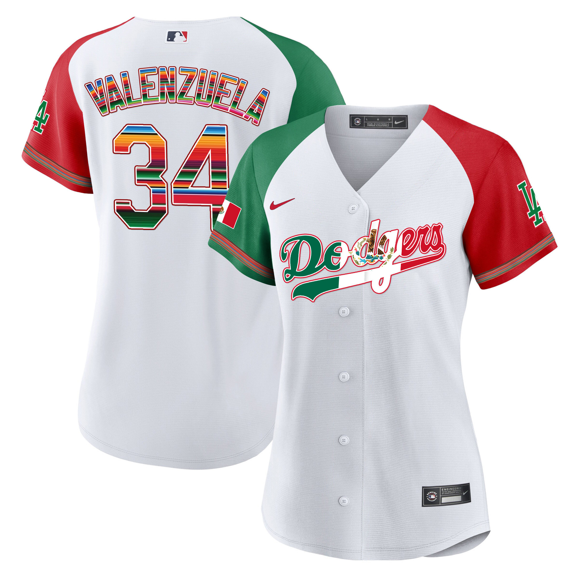 Women's Dodgers Mexico Baseball Limited Jersey V4 - All Stitched - Image 25
