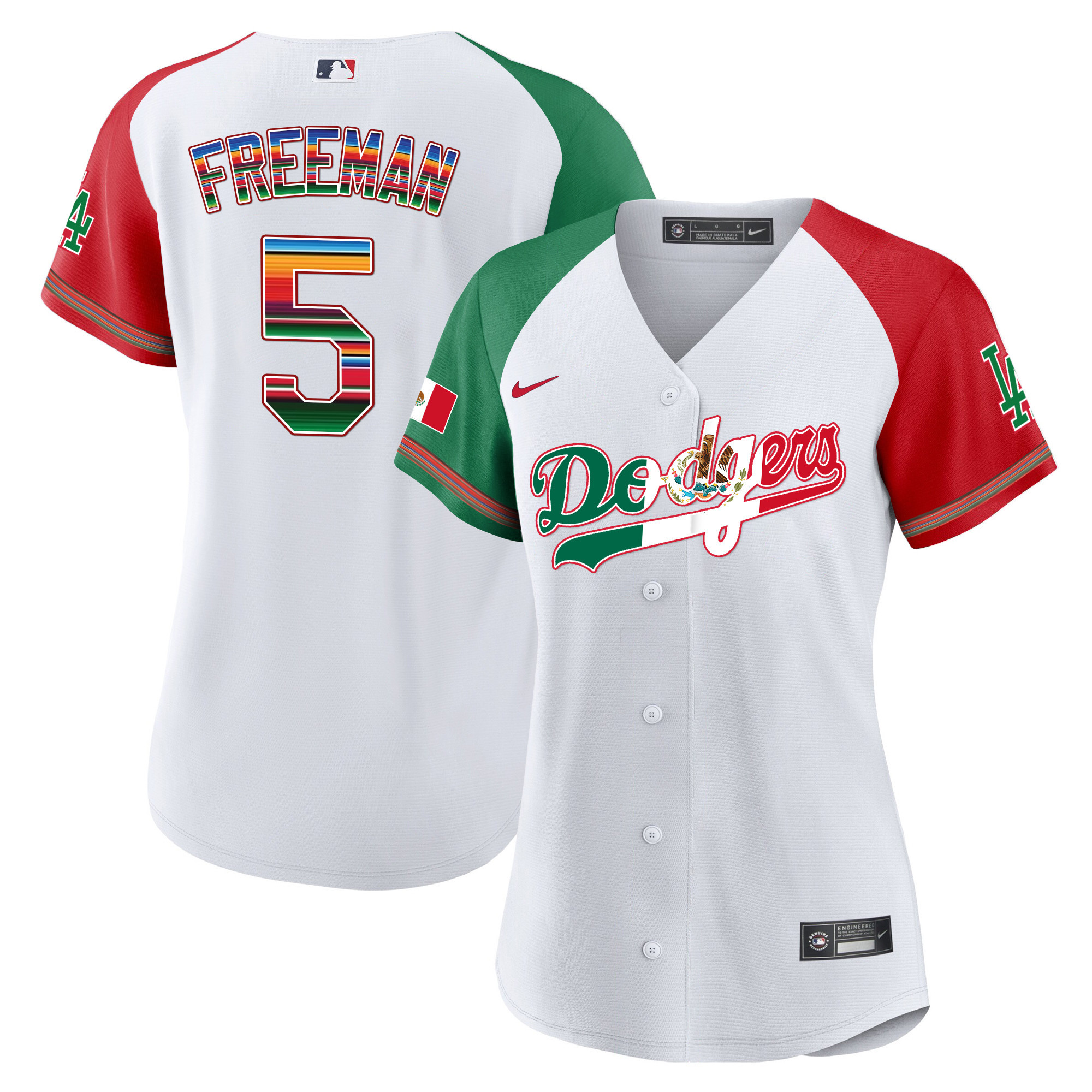 Women's Dodgers Mexico Baseball Limited Jersey V4 - All Stitched - Image 27