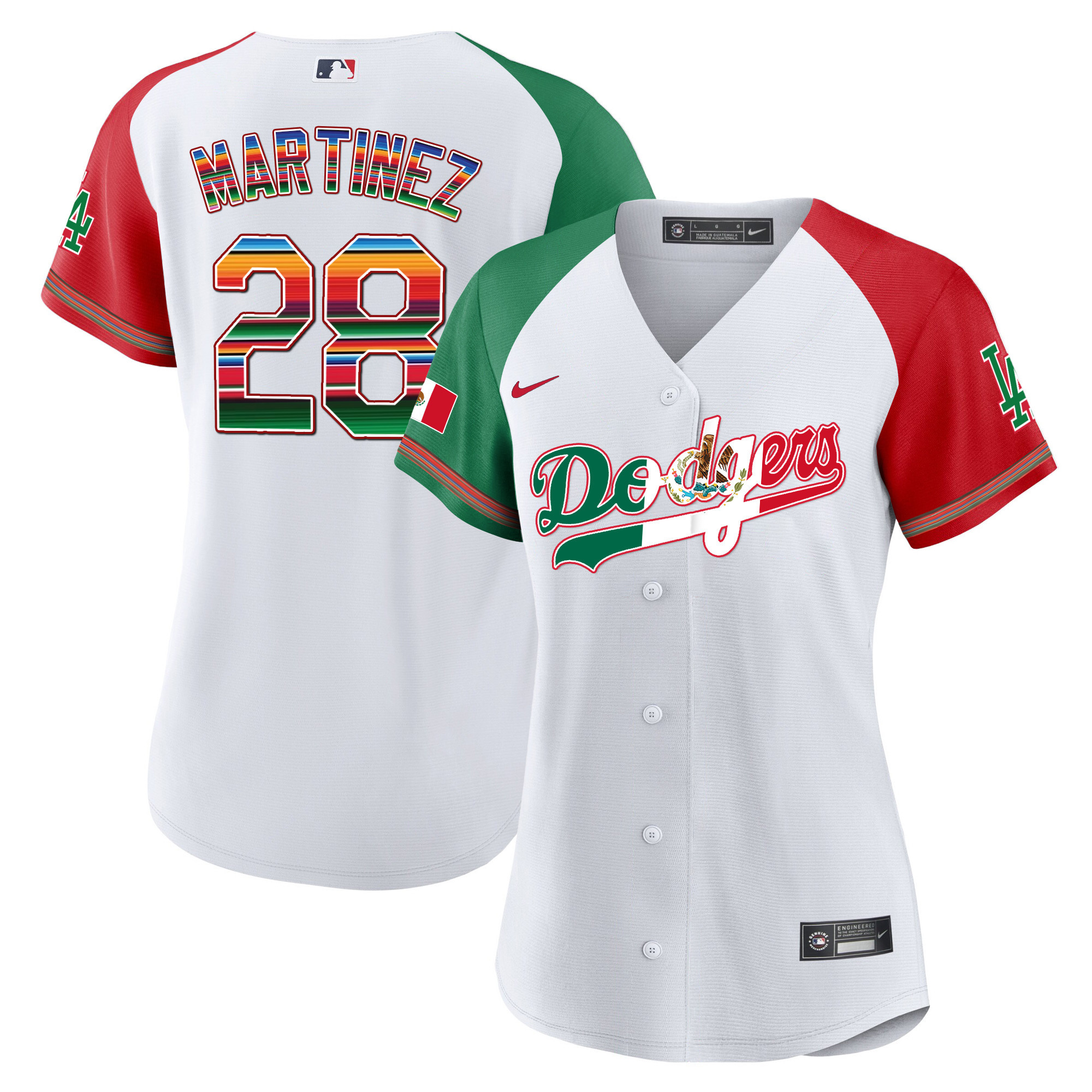 Women's Dodgers Mexico Baseball Limited Jersey V4 - All Stitched - Image 30
