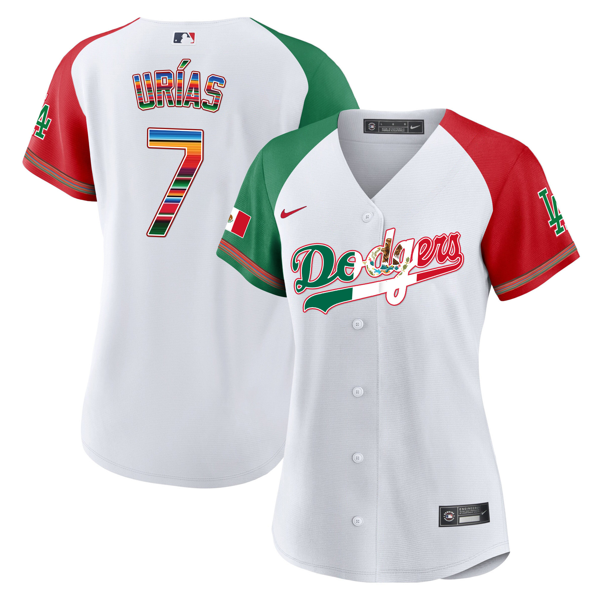Women's Dodgers Mexico Baseball Limited Jersey V4 - All Stitched - Image 31