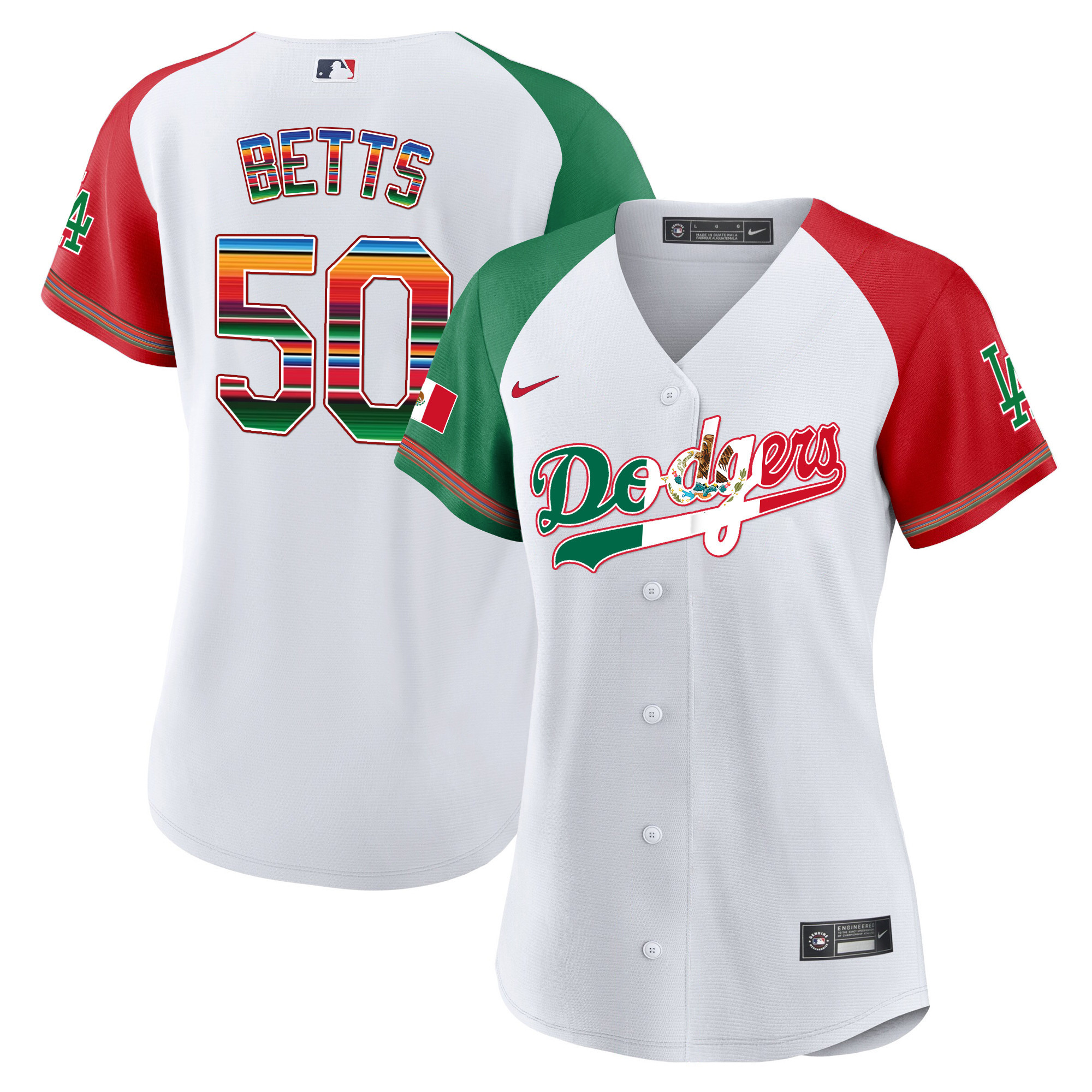 Women's Dodgers Mexico Baseball Limited Jersey V4 - All Stitched - Image 26