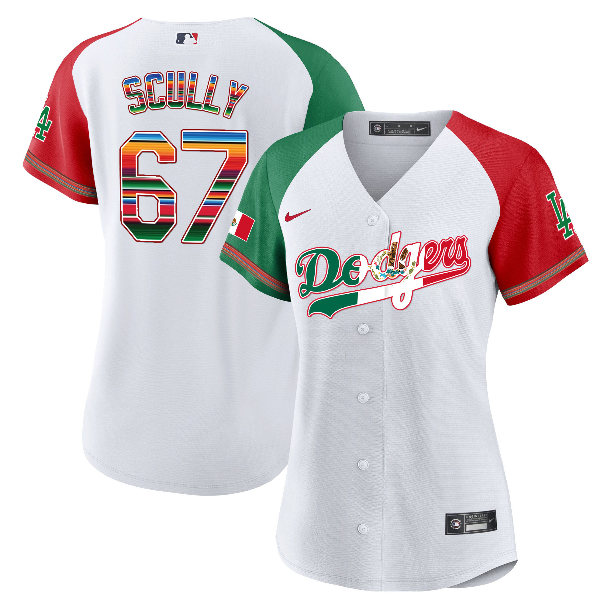 Women's Dodgers Mexico Baseball Limited Jersey V4 - All Stitched - Image 28