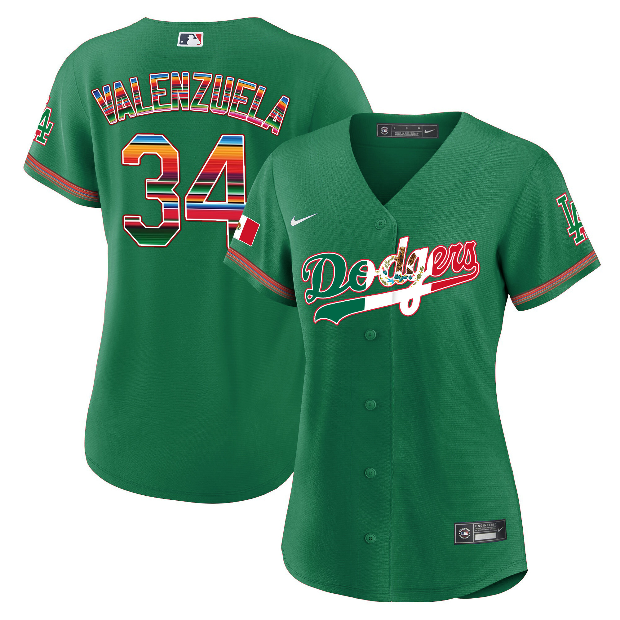 Women's Dodgers Mexico Baseball Limited Jersey V4 - All Stitched - Image 33