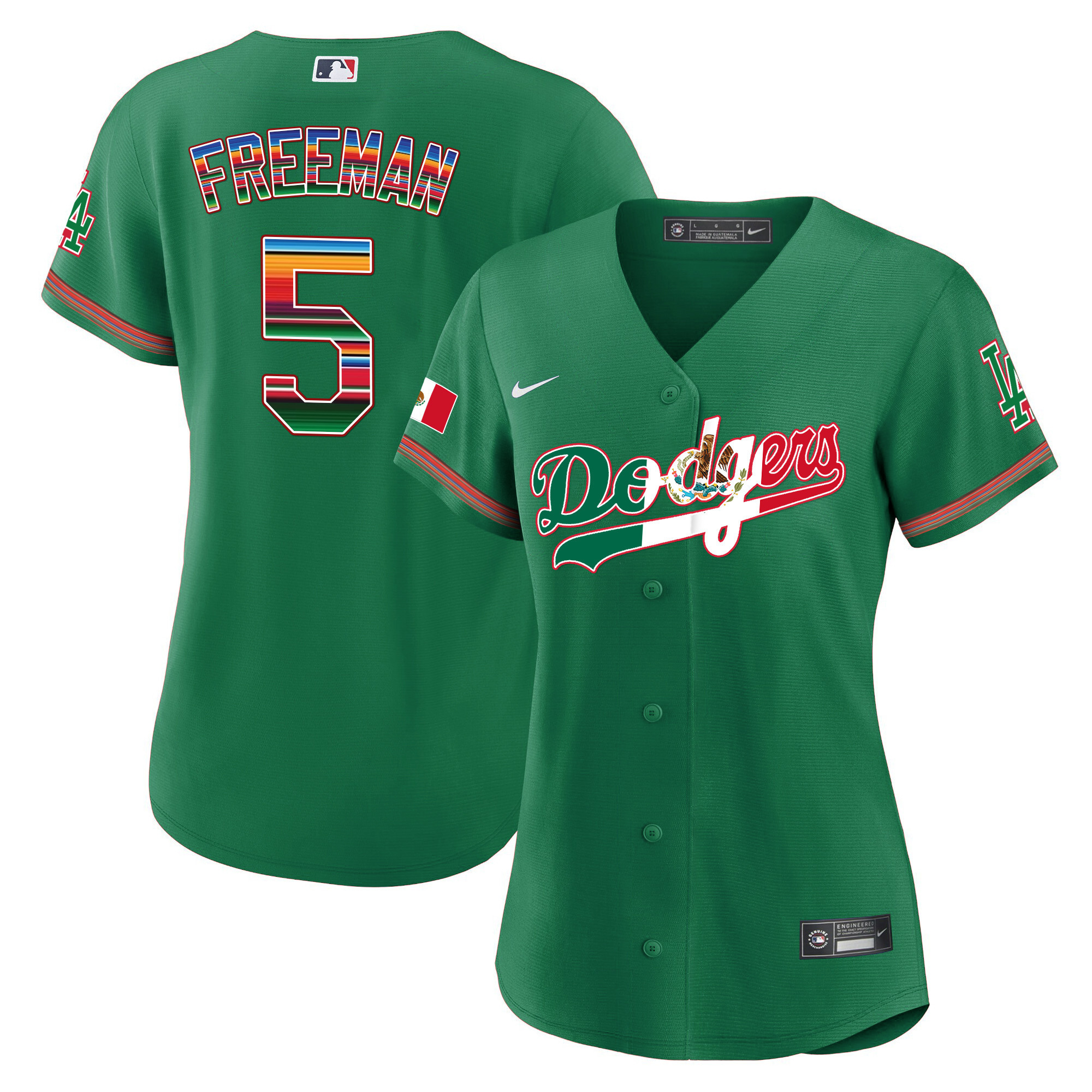 Women's Dodgers Mexico Baseball Limited Jersey V4 - All Stitched - Image 35