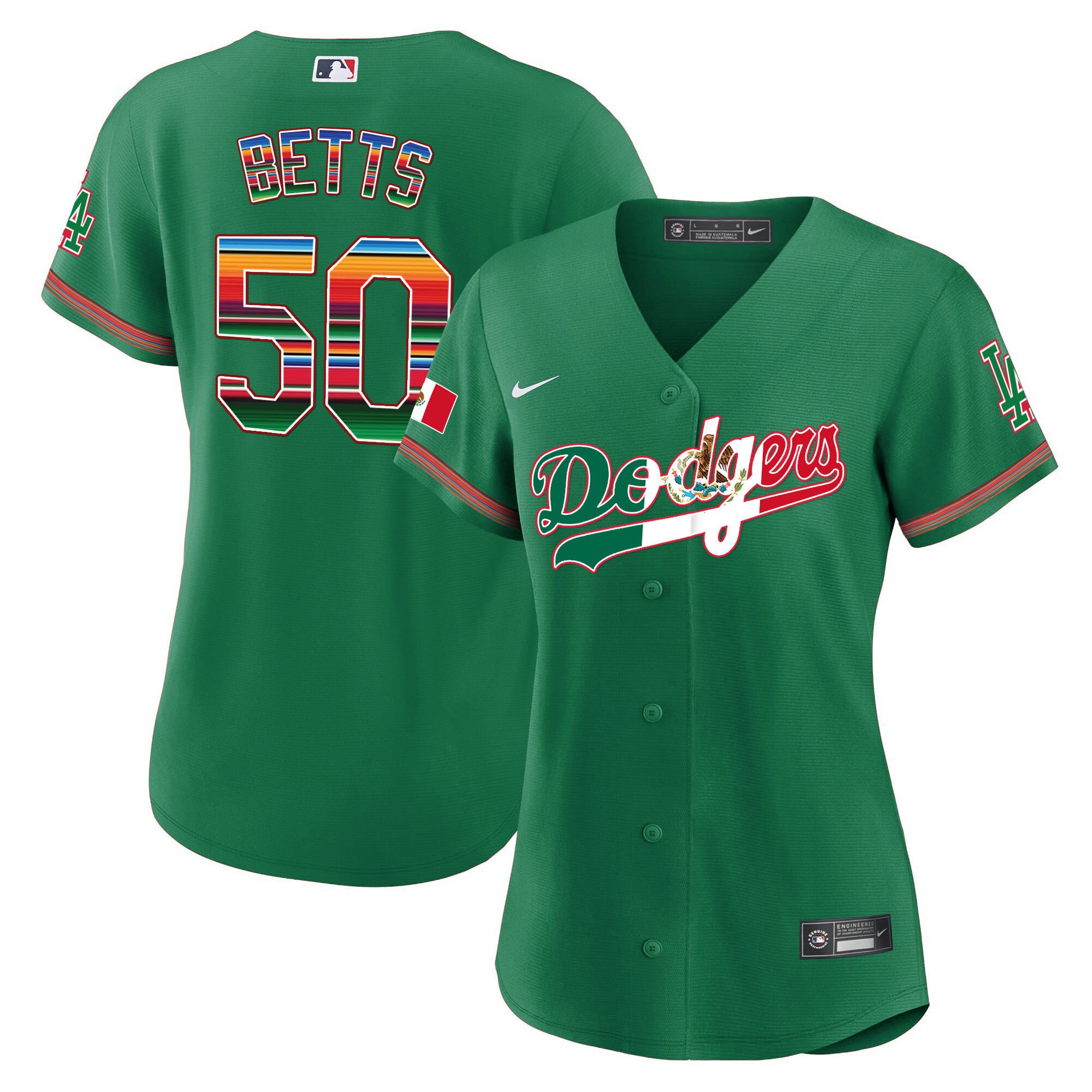 Women's Dodgers Mexico Baseball Limited Jersey V4 - All Stitched - Image 34