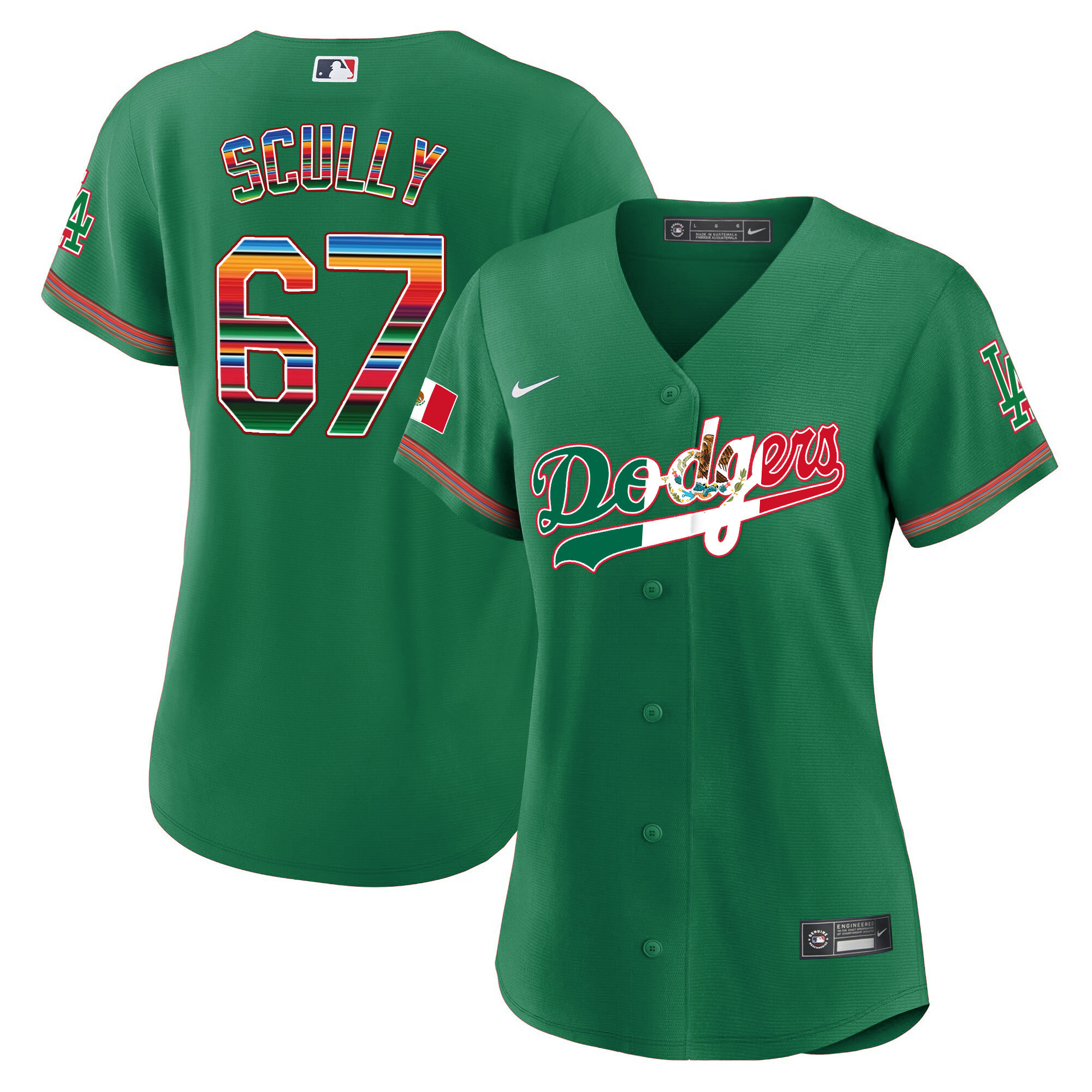 Women's Dodgers Mexico Baseball Limited Jersey V4 - All Stitched - Image 36