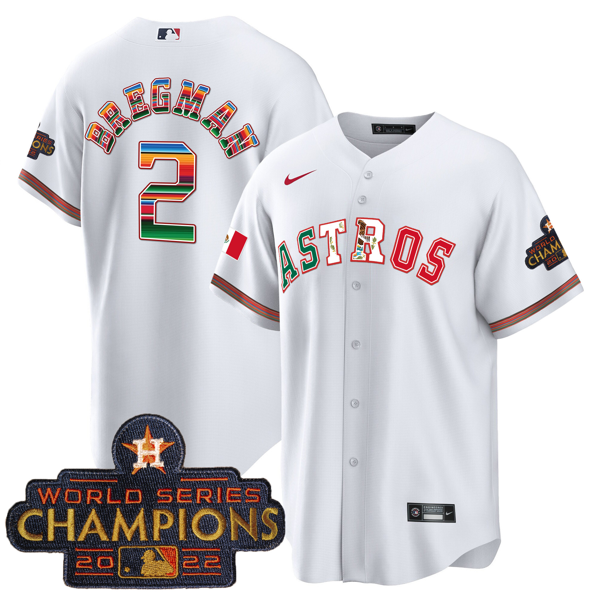 Men's Astros Mexico Cool Base Limited Jersey V3 - All Stitched - Image 10
