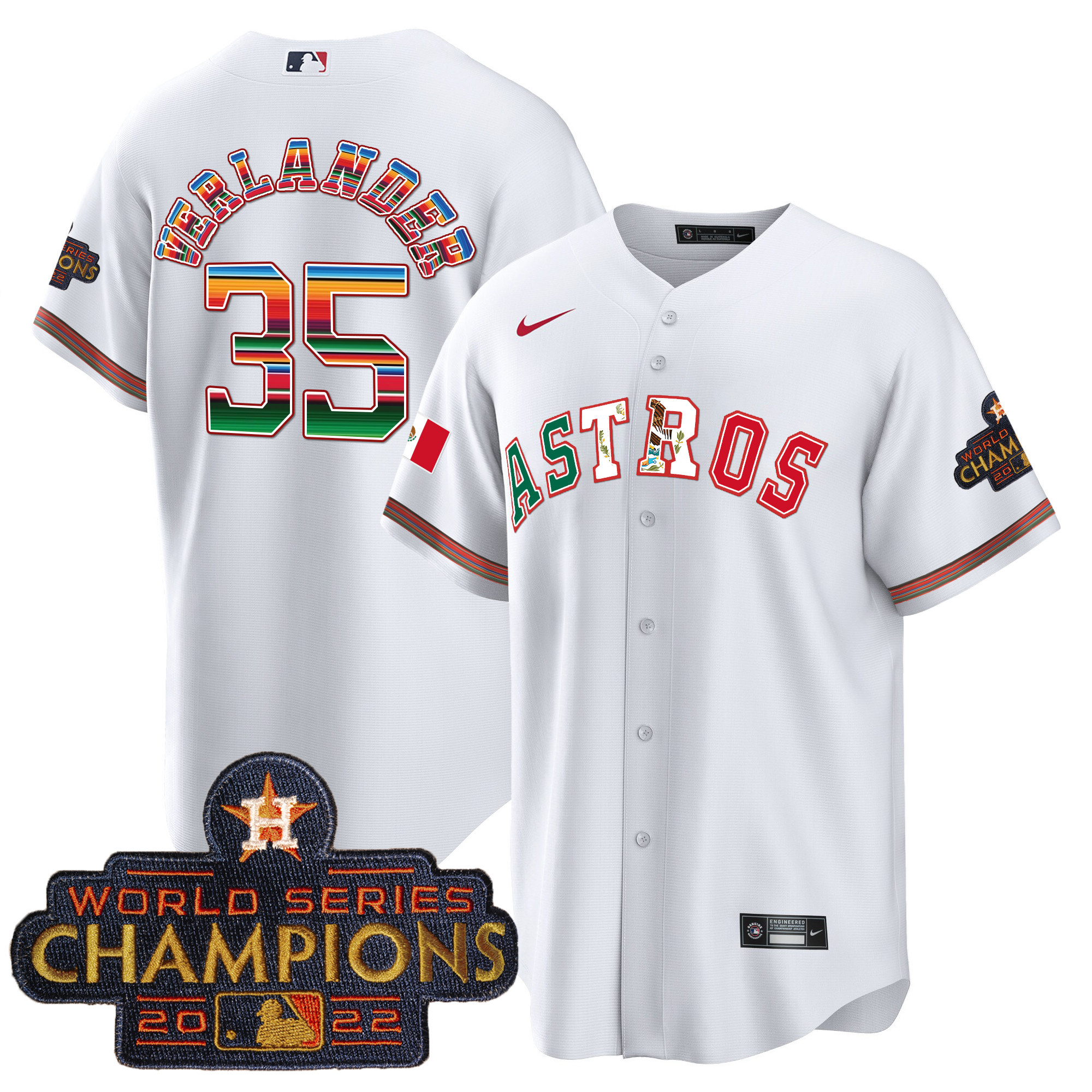 Men's Astros Mexico Cool Base Limited Jersey V3 - All Stitched - Image 13