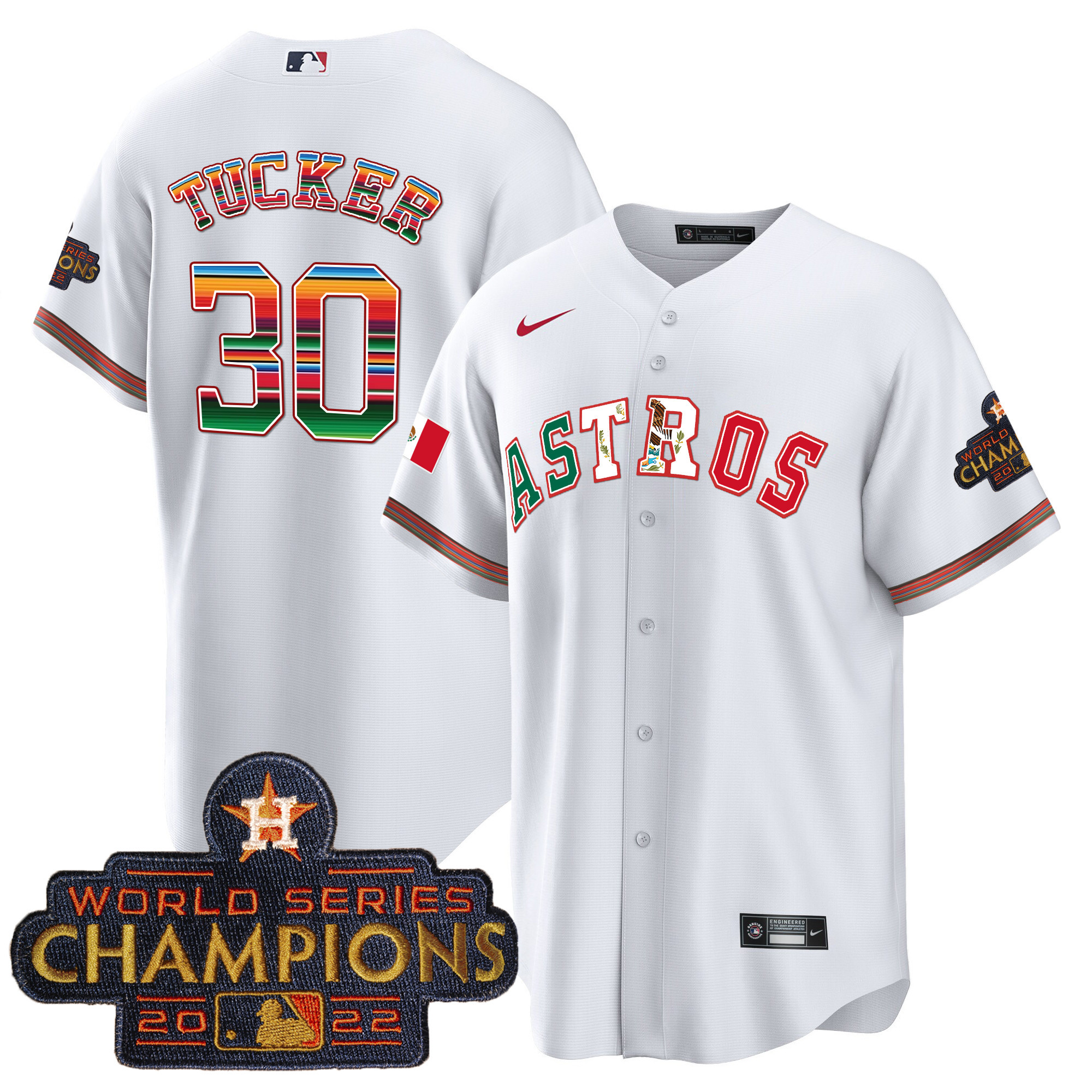 Men's Astros Mexico Cool Base Limited Jersey V3 - All Stitched - Image 14