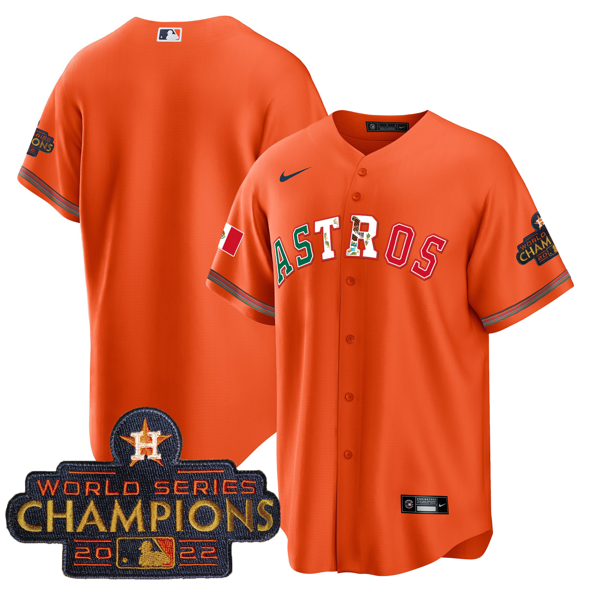Men's Astros Mexico Cool Base Limited Jersey V3 - All Stitched - Image 24