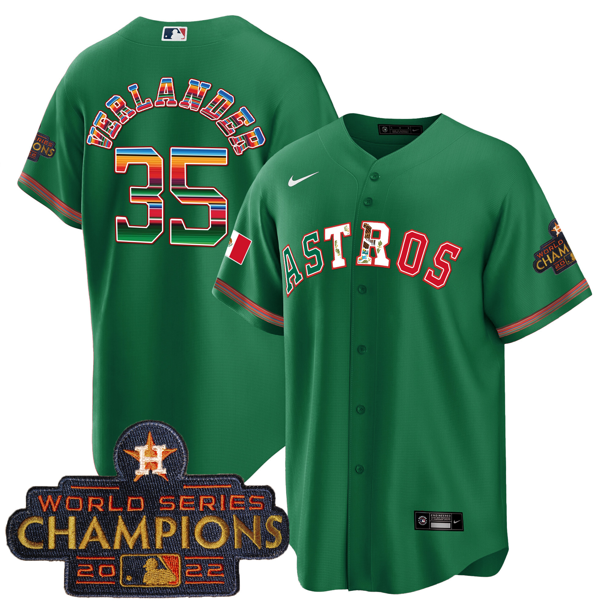 Men's Astros Mexico Cool Base Limited Jersey V3 - All Stitched - Image 29