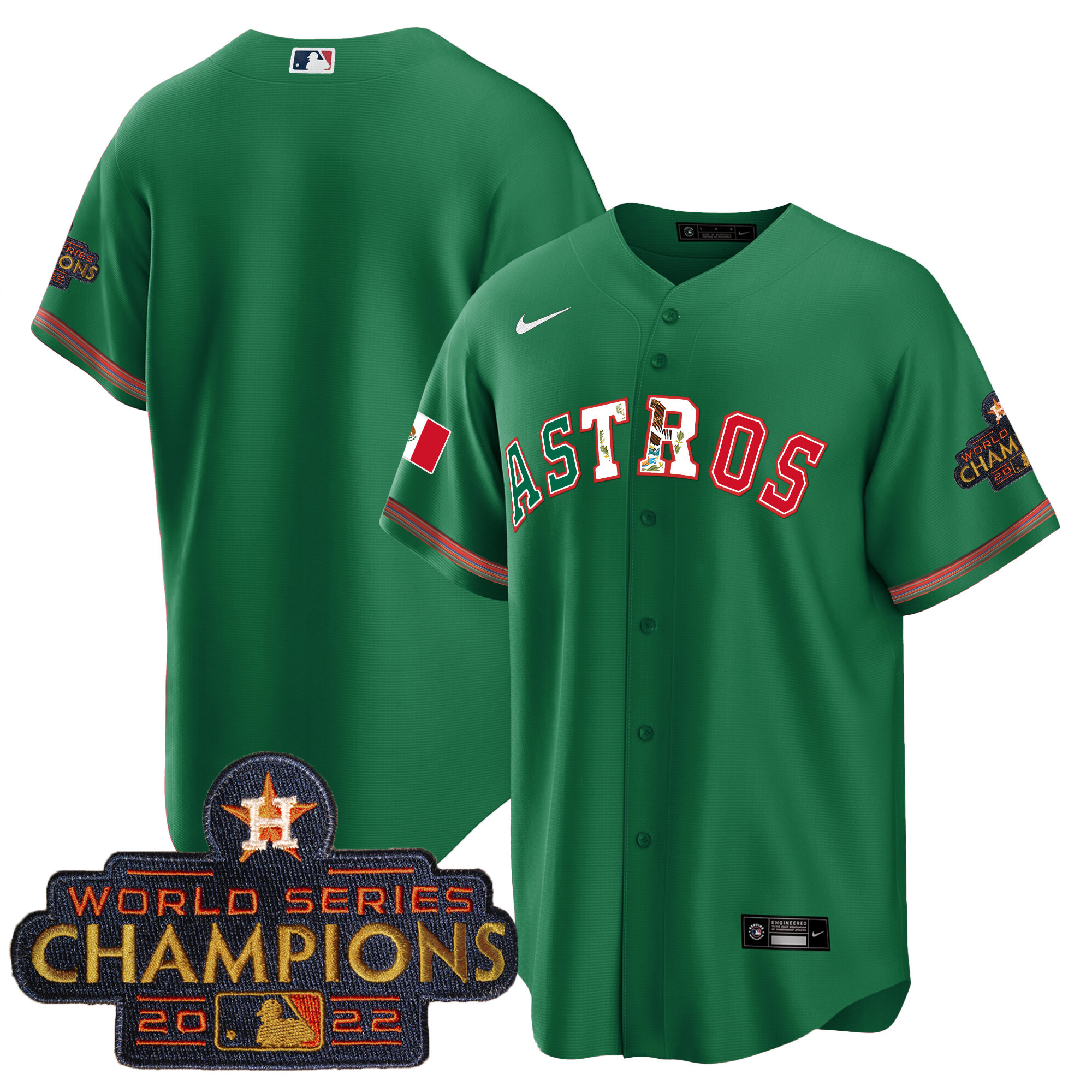 Men's Astros Mexico Cool Base Limited Jersey V3 - All Stitched - Image 32