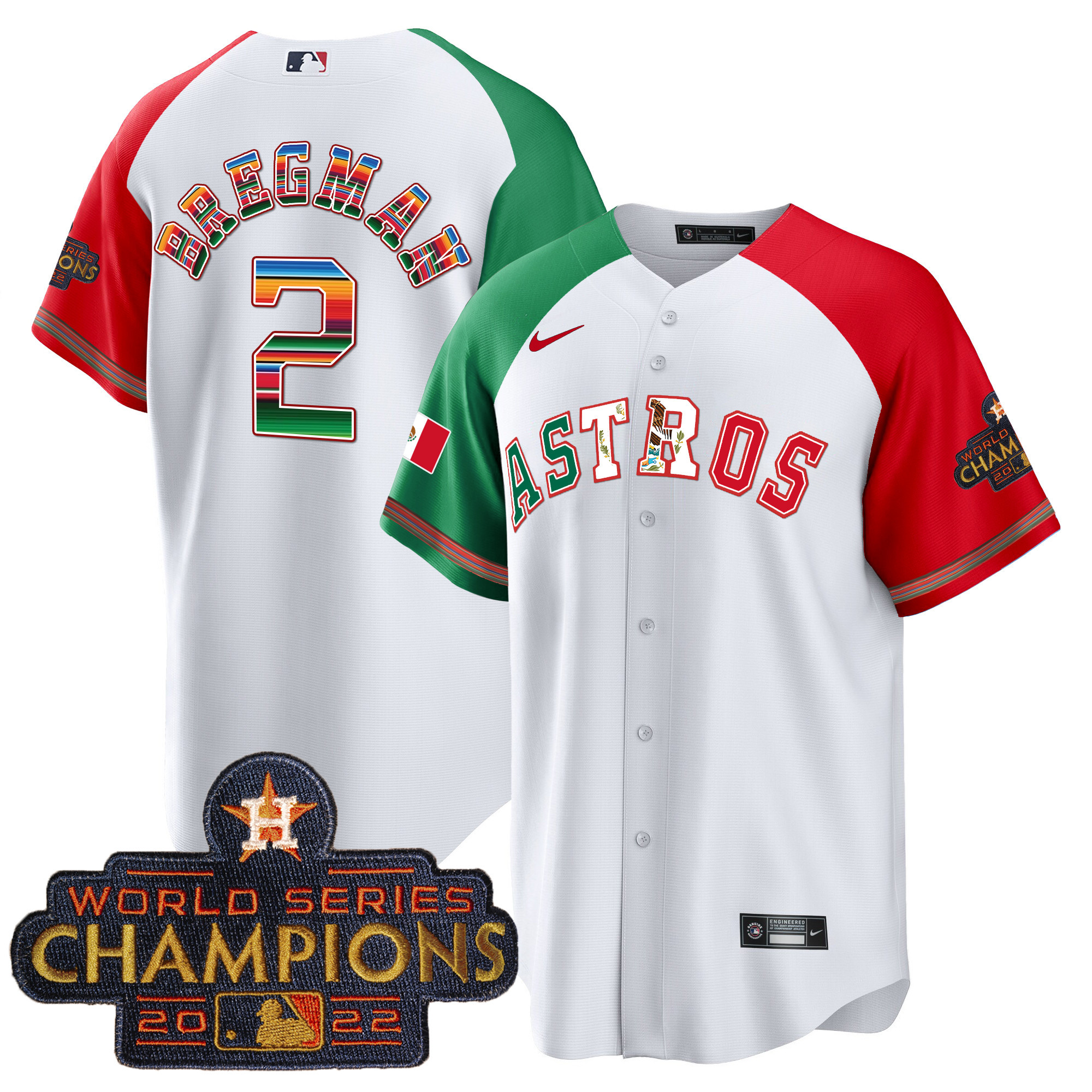 Men's Astros Mexico Cool Base Limited Jersey V3 - All Stitched - Image 42