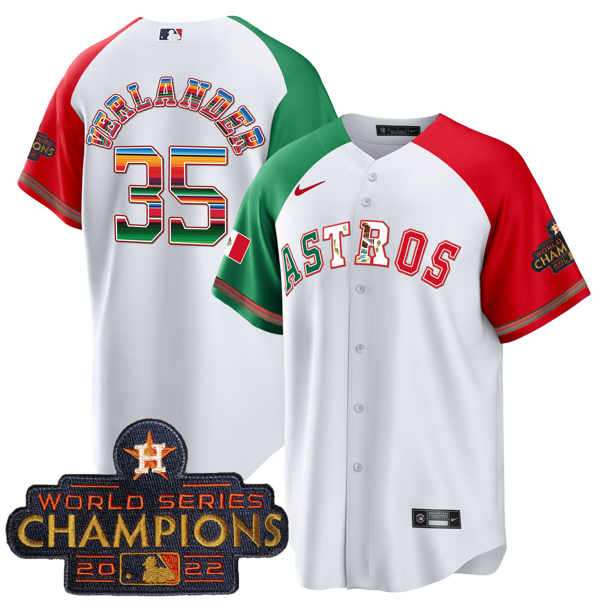 Men's Astros Mexico Cool Base Limited Jersey V3 - All Stitched - Image 45