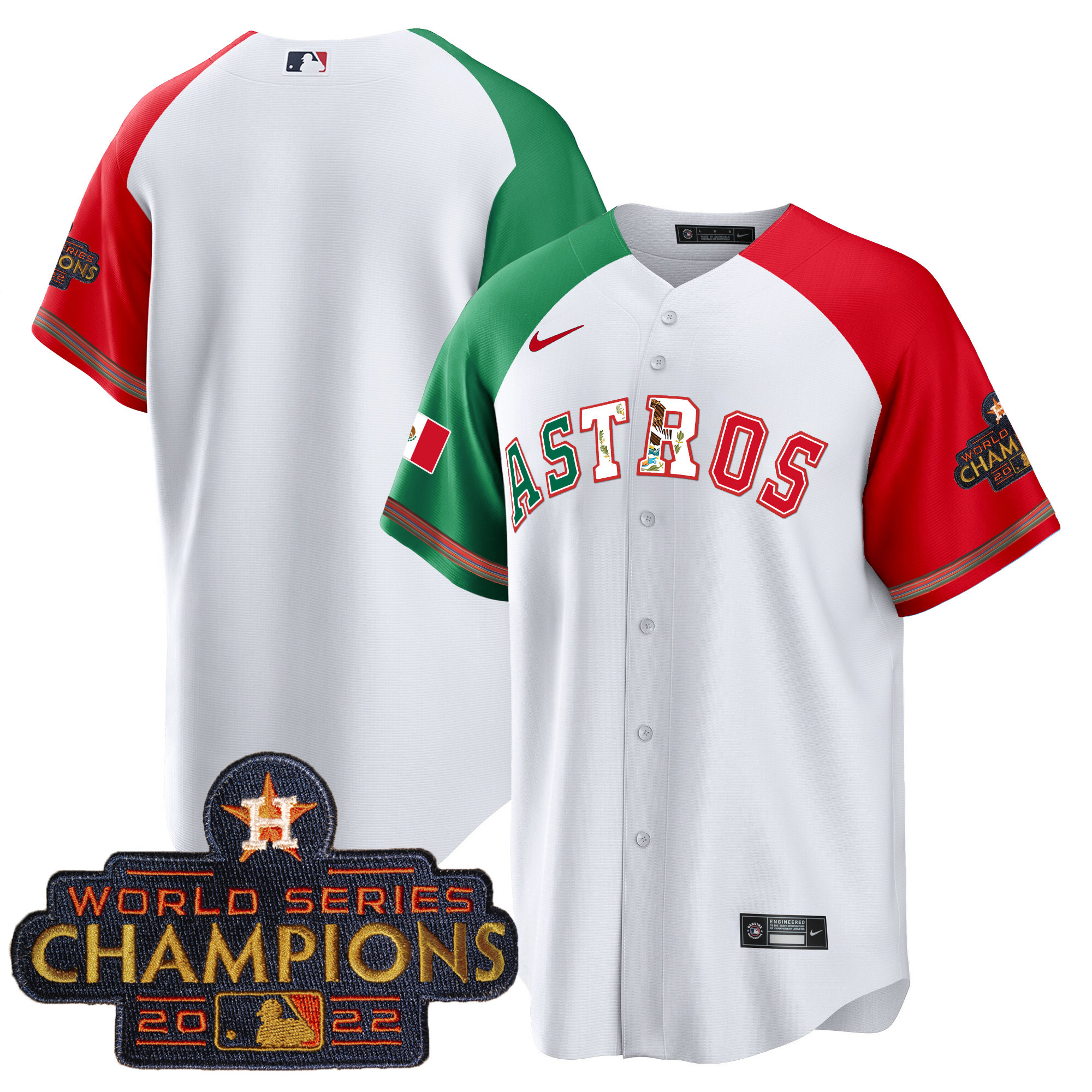 Men's Astros Mexico Cool Base Limited Jersey V3 - All Stitched - Image 48
