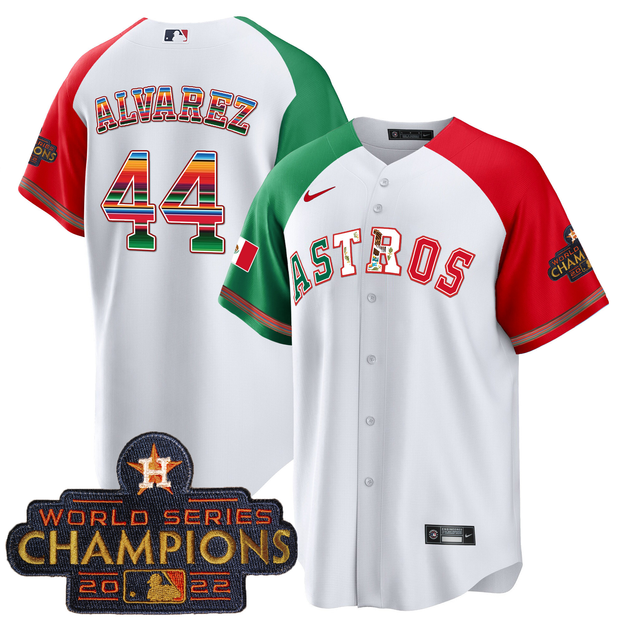Men's Astros Mexico Cool Base Limited Jersey V3 - All Stitched - Image 44