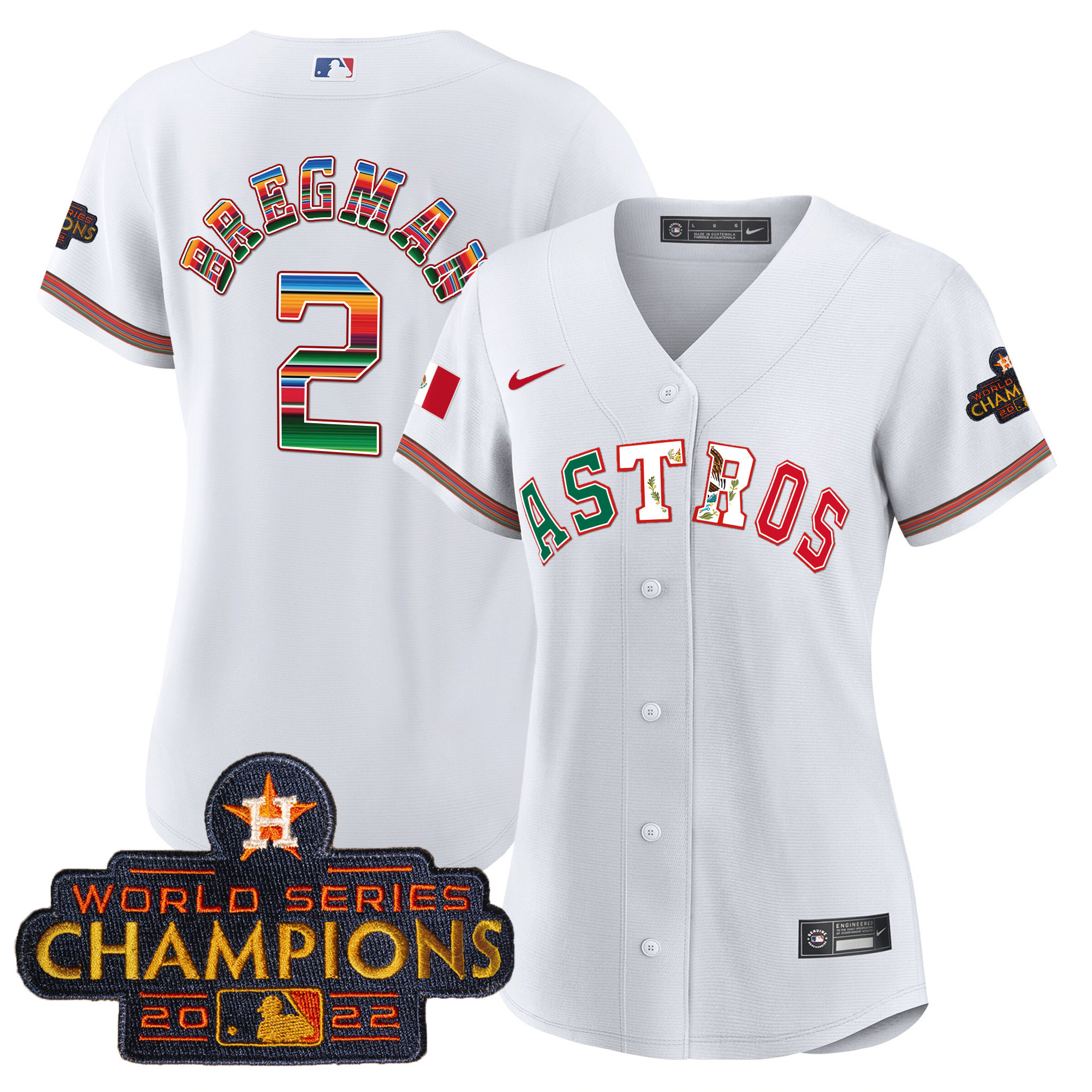 Women's Astros Mexico Baseball Limited Jersey V3 - All Stitched - Image 18