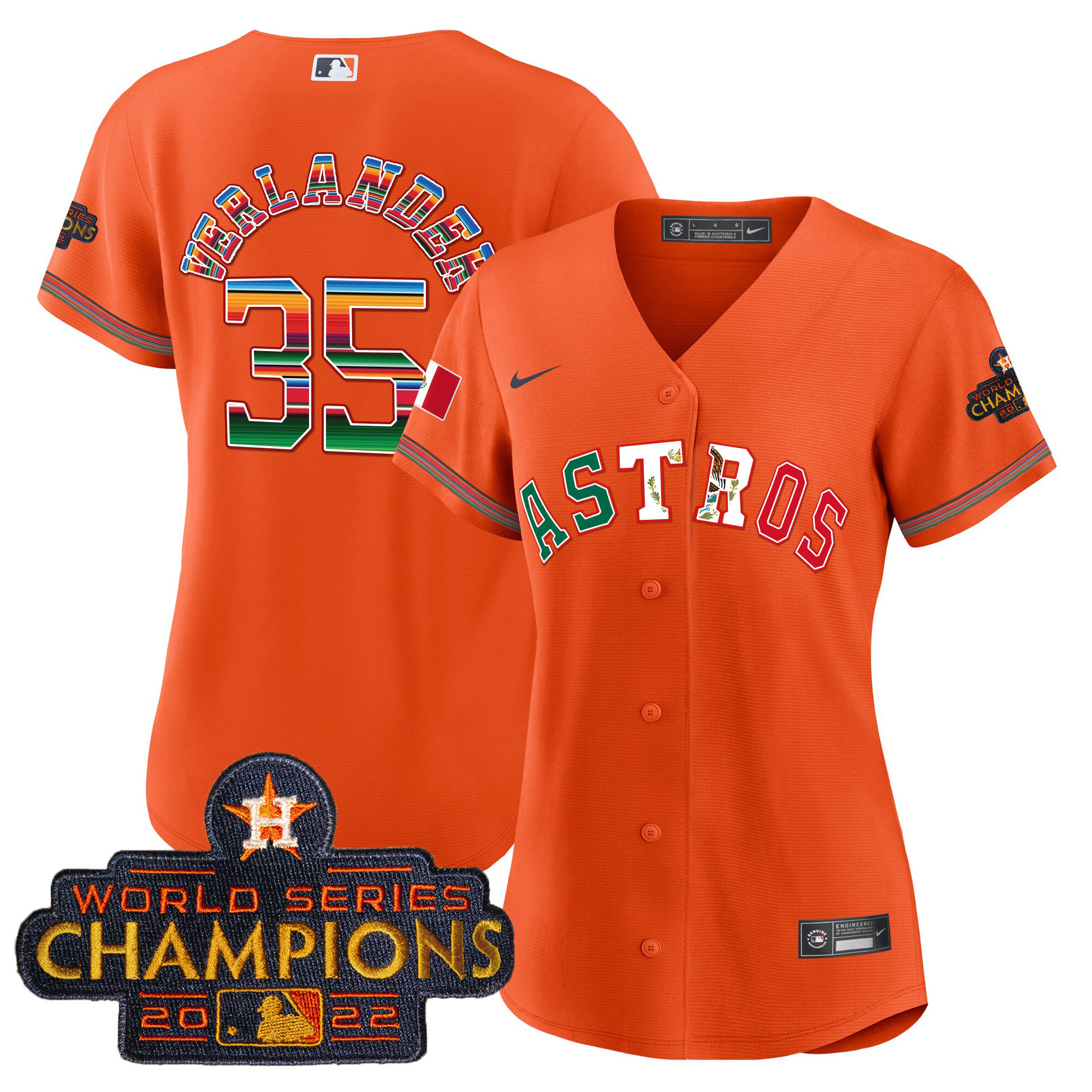 Women's Astros Mexico Baseball Limited Jersey V3 - All Stitched - Image 13