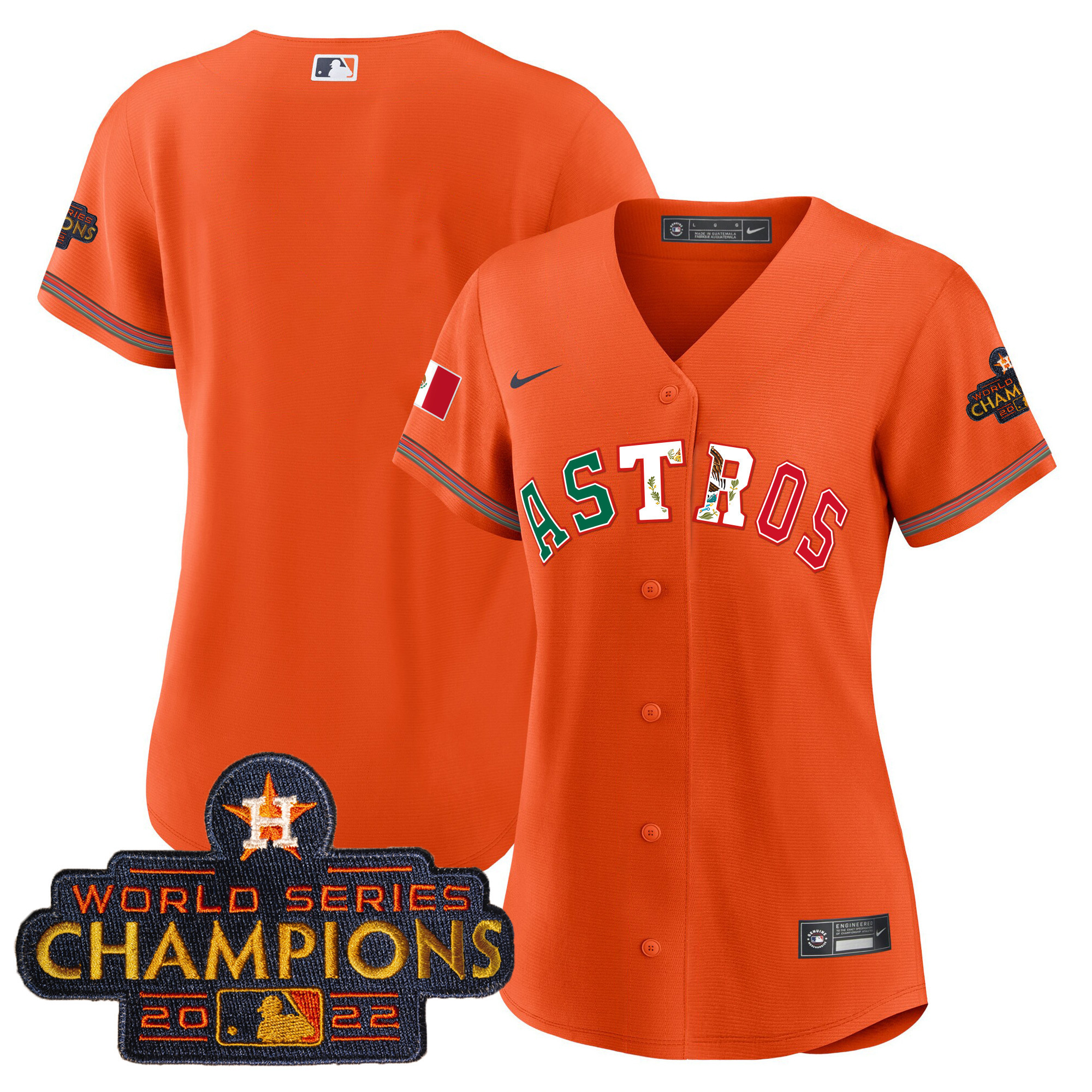 Women's Astros Mexico Baseball Limited Jersey V3 - All Stitched - Image 16