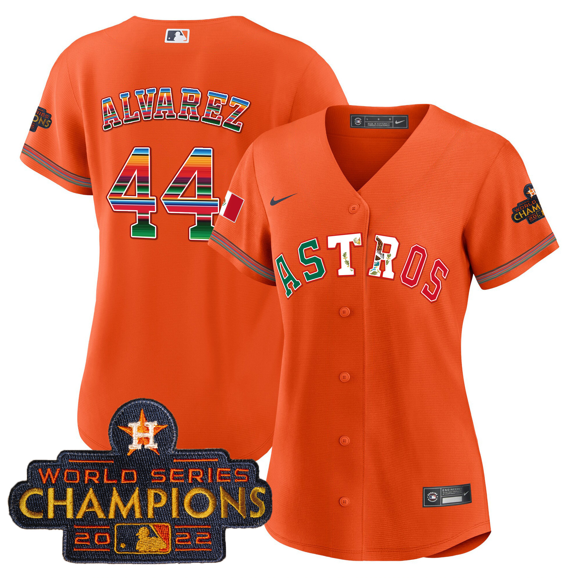 Women's Astros Mexico Baseball Limited Jersey V3 - All Stitched - Image 12