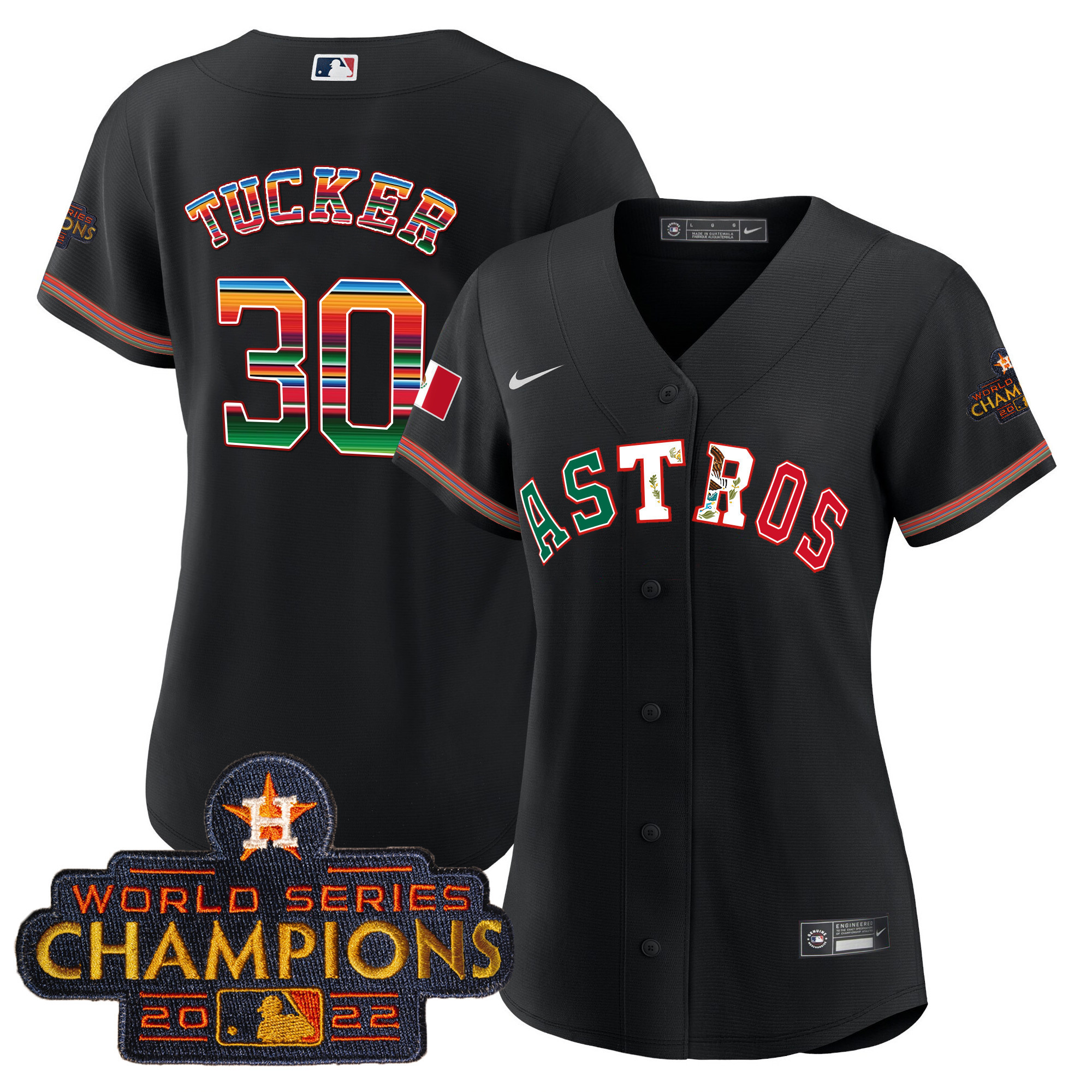 Women's Astros Mexico Baseball Limited Jersey V3 - All Stitched - Image 6