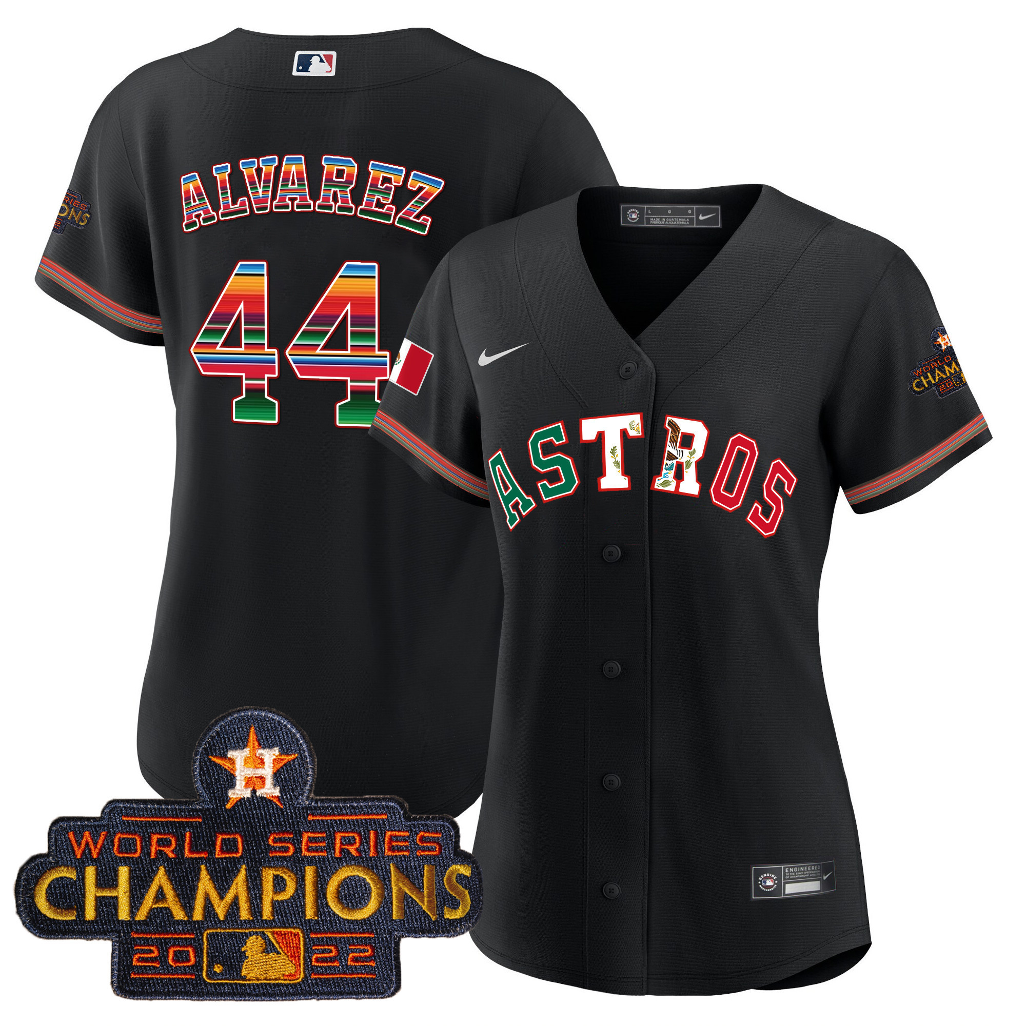 Women's Astros Mexico Baseball Limited Jersey V3 - All Stitched - Image 4