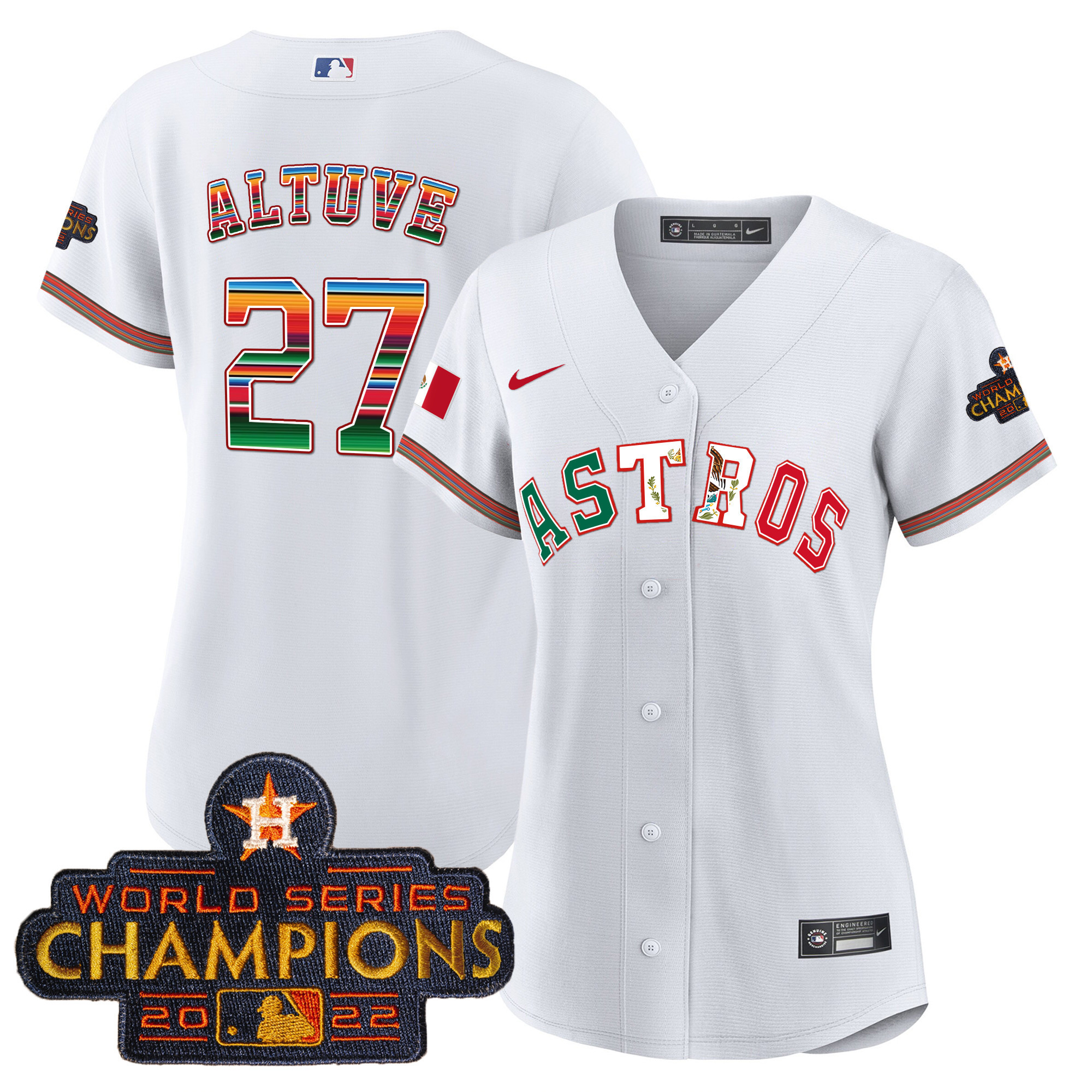 Women's Astros Mexico Baseball Limited Jersey V3 - All Stitched - Image 19