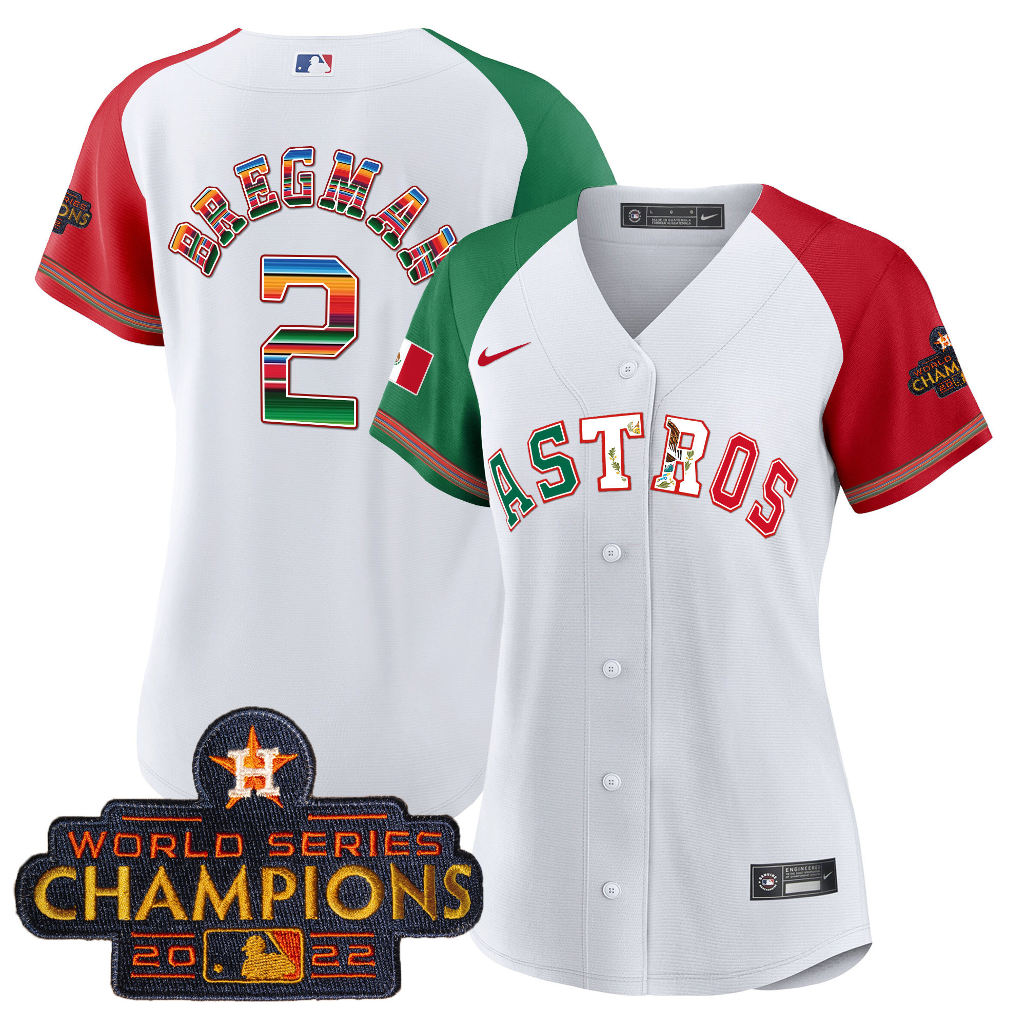Women's Astros Mexico Baseball Limited Jersey V3 - All Stitched - Image 42
