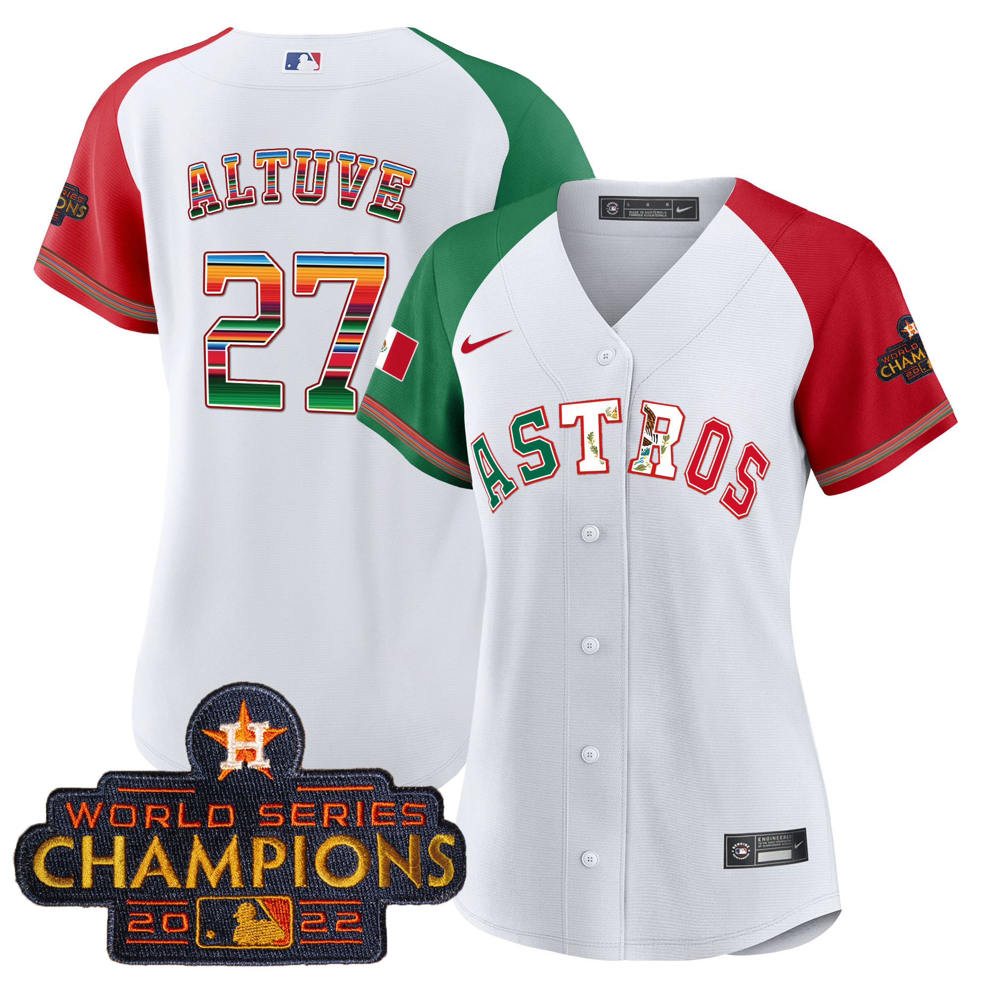 Women's Astros Mexico Baseball Limited Jersey V3 - All Stitched - Image 43