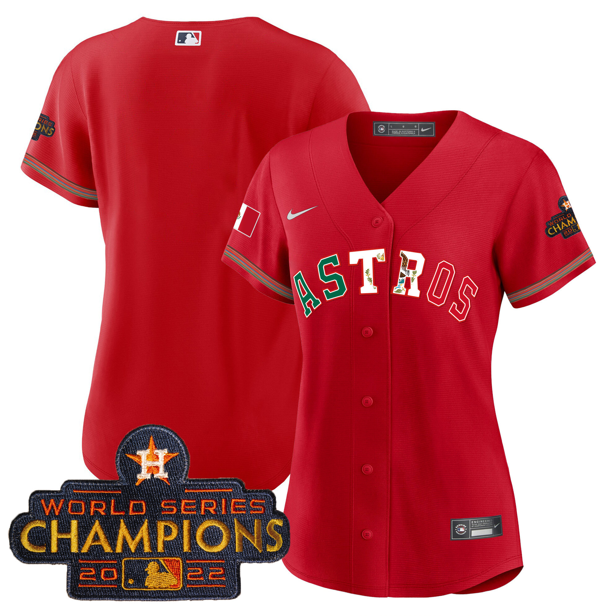 Women's Astros Mexico Baseball Limited Jersey V3 - All Stitched - Image 40