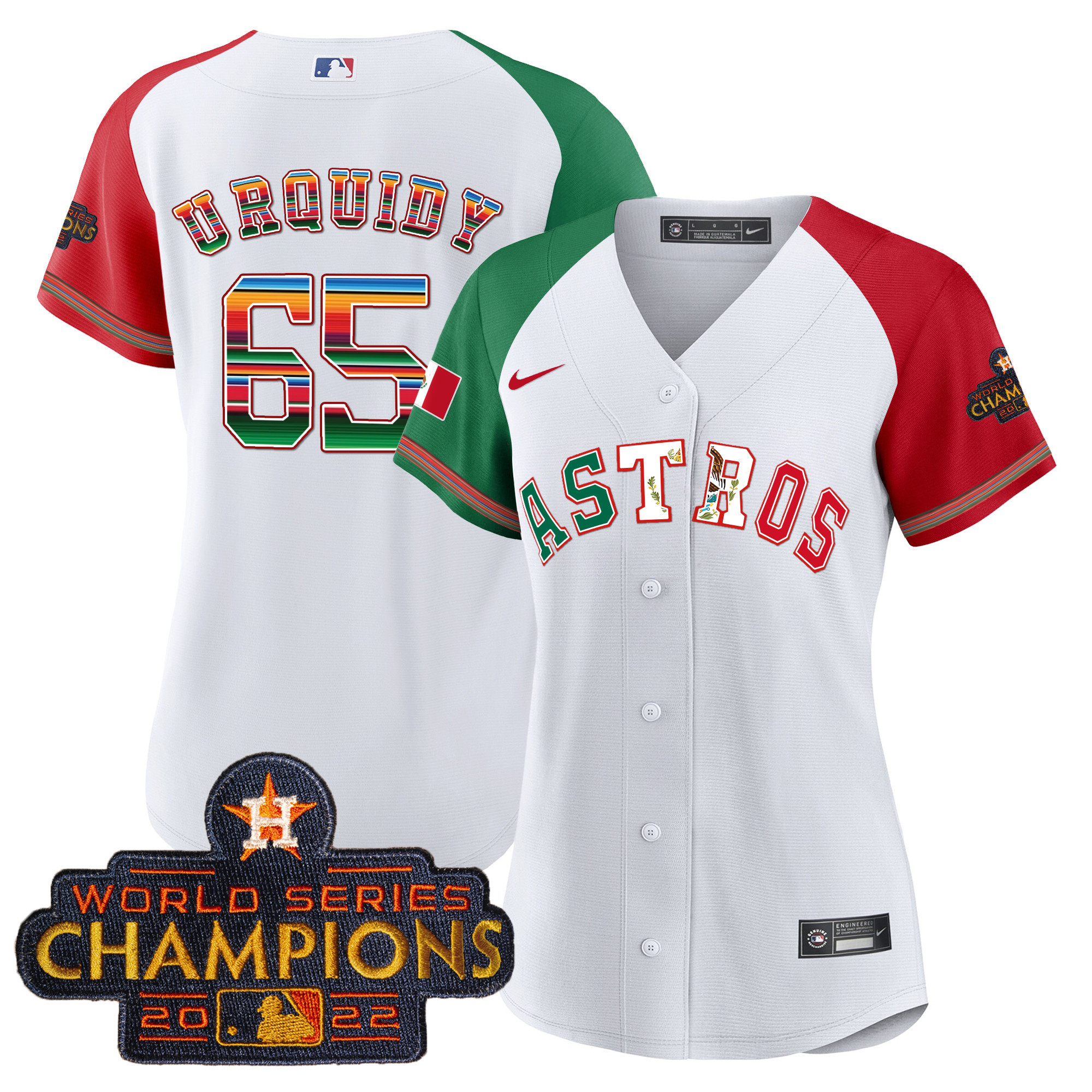 Women's Astros Mexico Baseball Limited Jersey V3 - All Stitched - Image 47