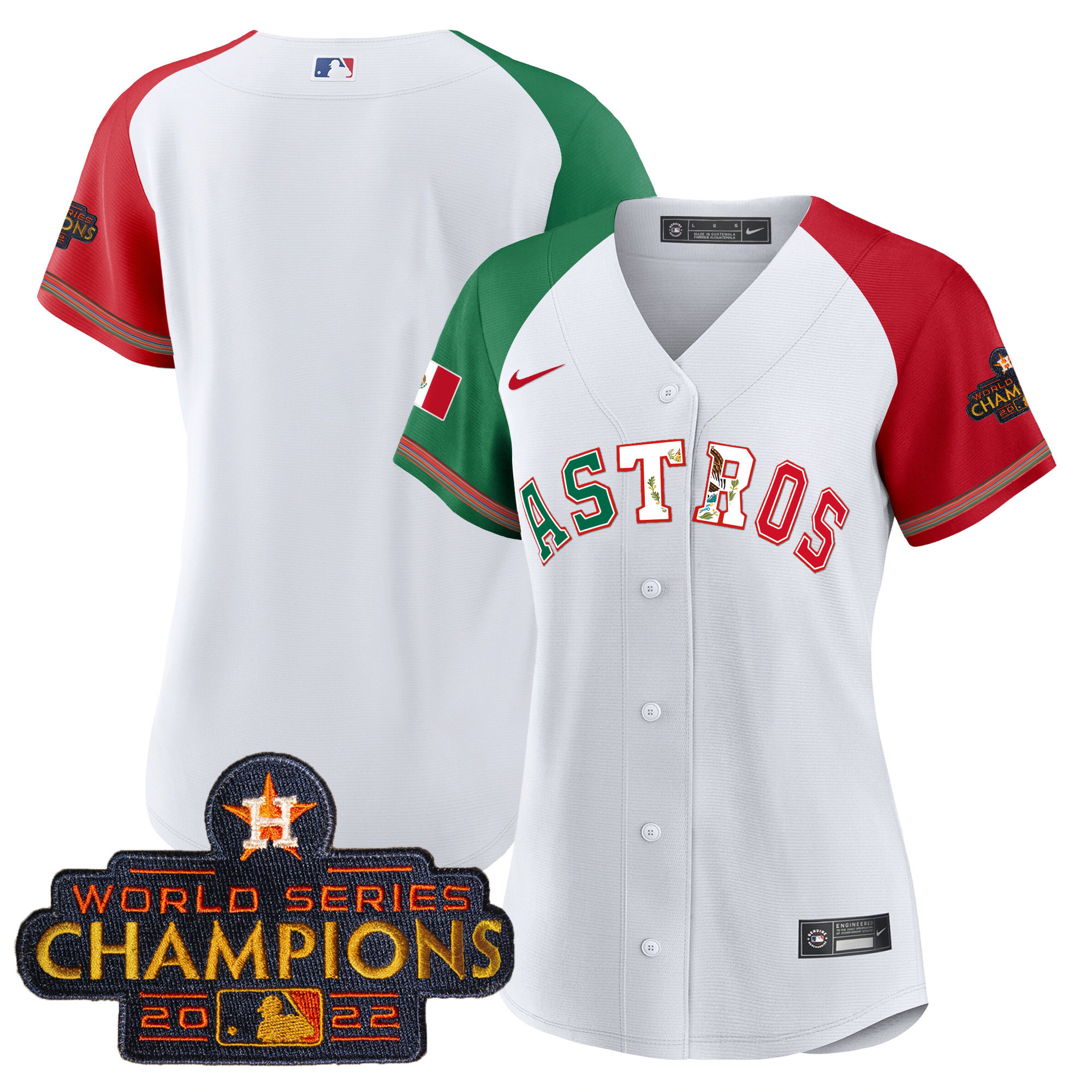 Women's Astros Mexico Baseball Limited Jersey V3 - All Stitched - Image 48
