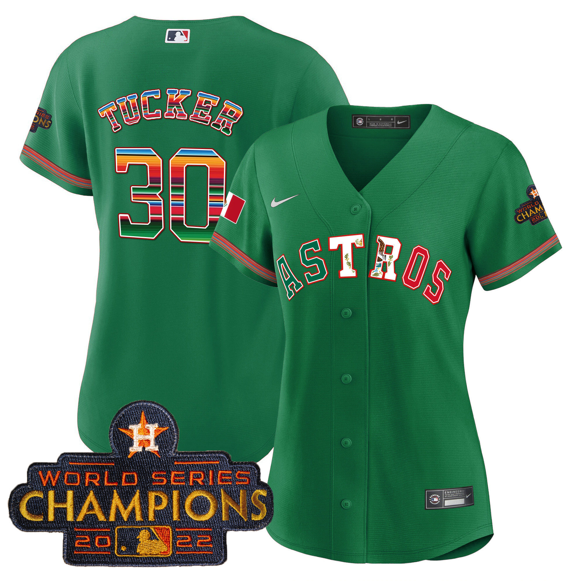 Women's Astros Mexico Baseball Limited Jersey V3 - All Stitched - Image 30