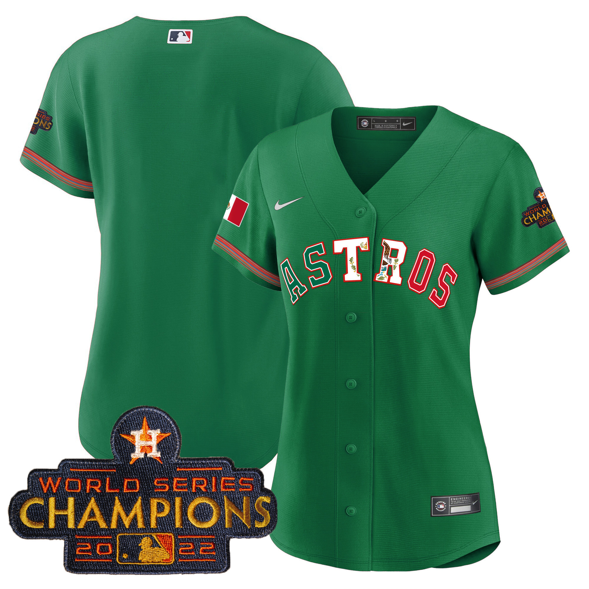 Women's Astros Mexico Baseball Limited Jersey V3 - All Stitched - Image 32