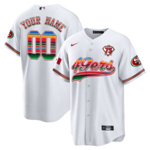 49ers Mexico Cool Base Limited Custom Jersey - All Stitched