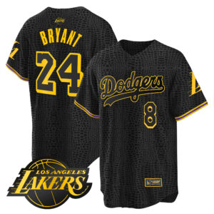 Men's Dodgers Cool Base Mamba Jersey - All Stitched